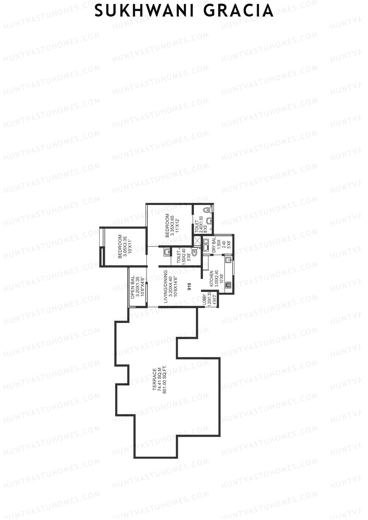 Sukhwani Gracia Wing C Unit 10 Floor Plan