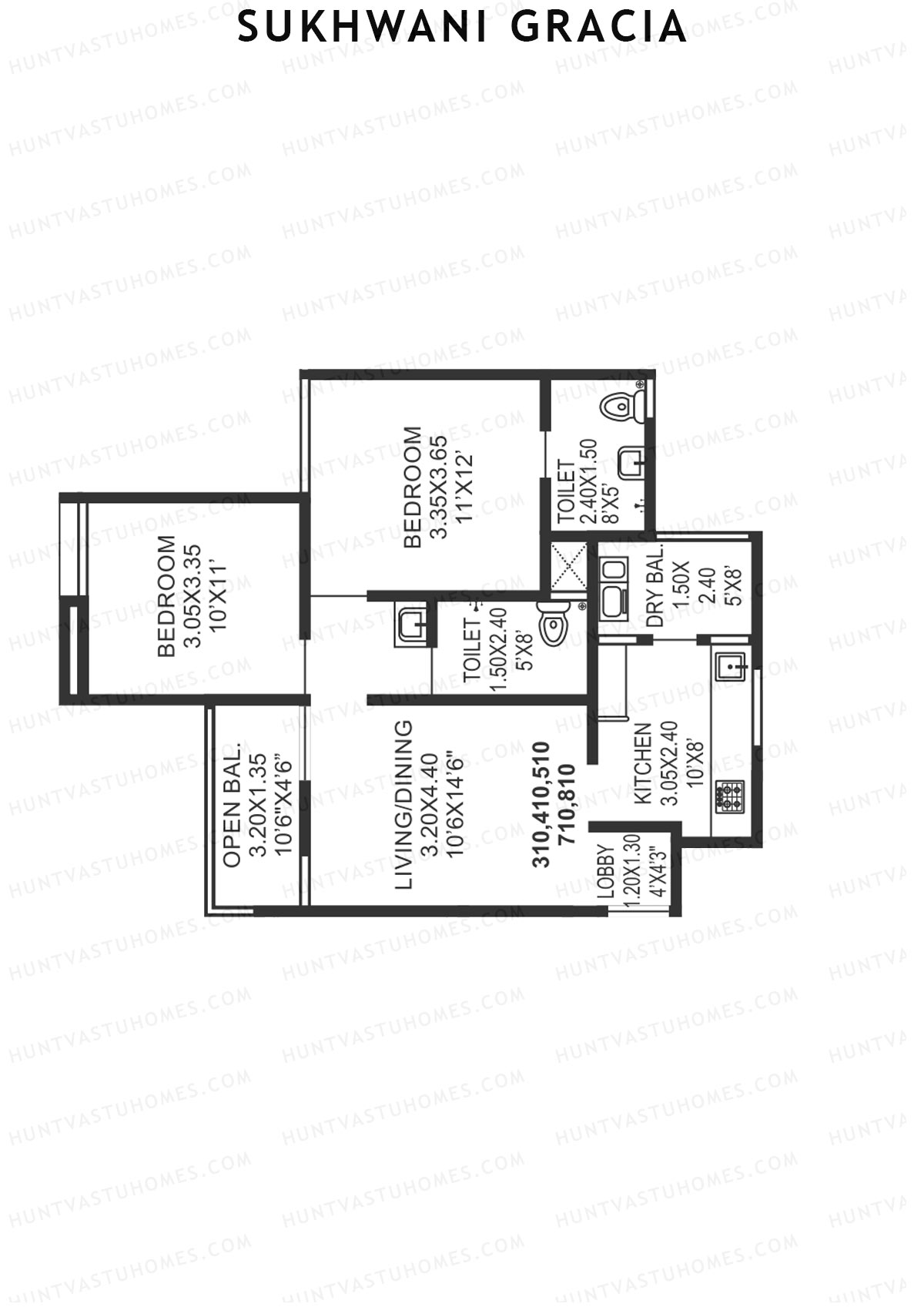 Sukhwani Gracia Wing C Unit 10 Floor Plan
