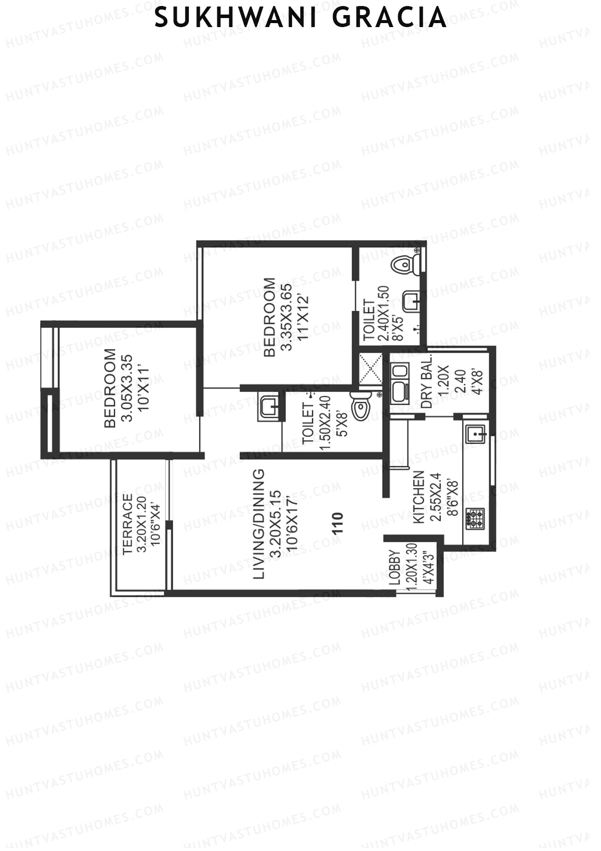 Sukhwani Gracia Wing C Unit 10 Floor Plan