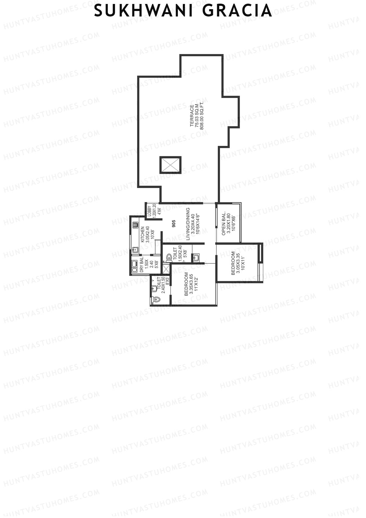 Sukhwani Gracia Wing C Unit 5 Floor Plan