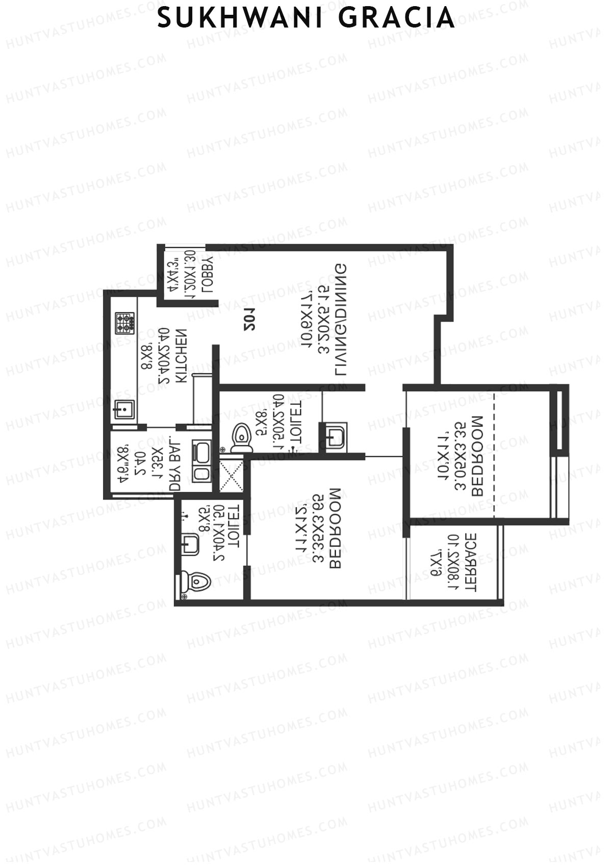 Sukhwani Gracia Wing C Unit 5 Floor Plan