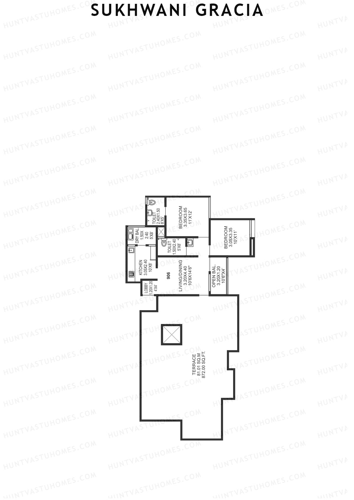 Sukhwani Gracia Wing C Unit 6 Floor Plan