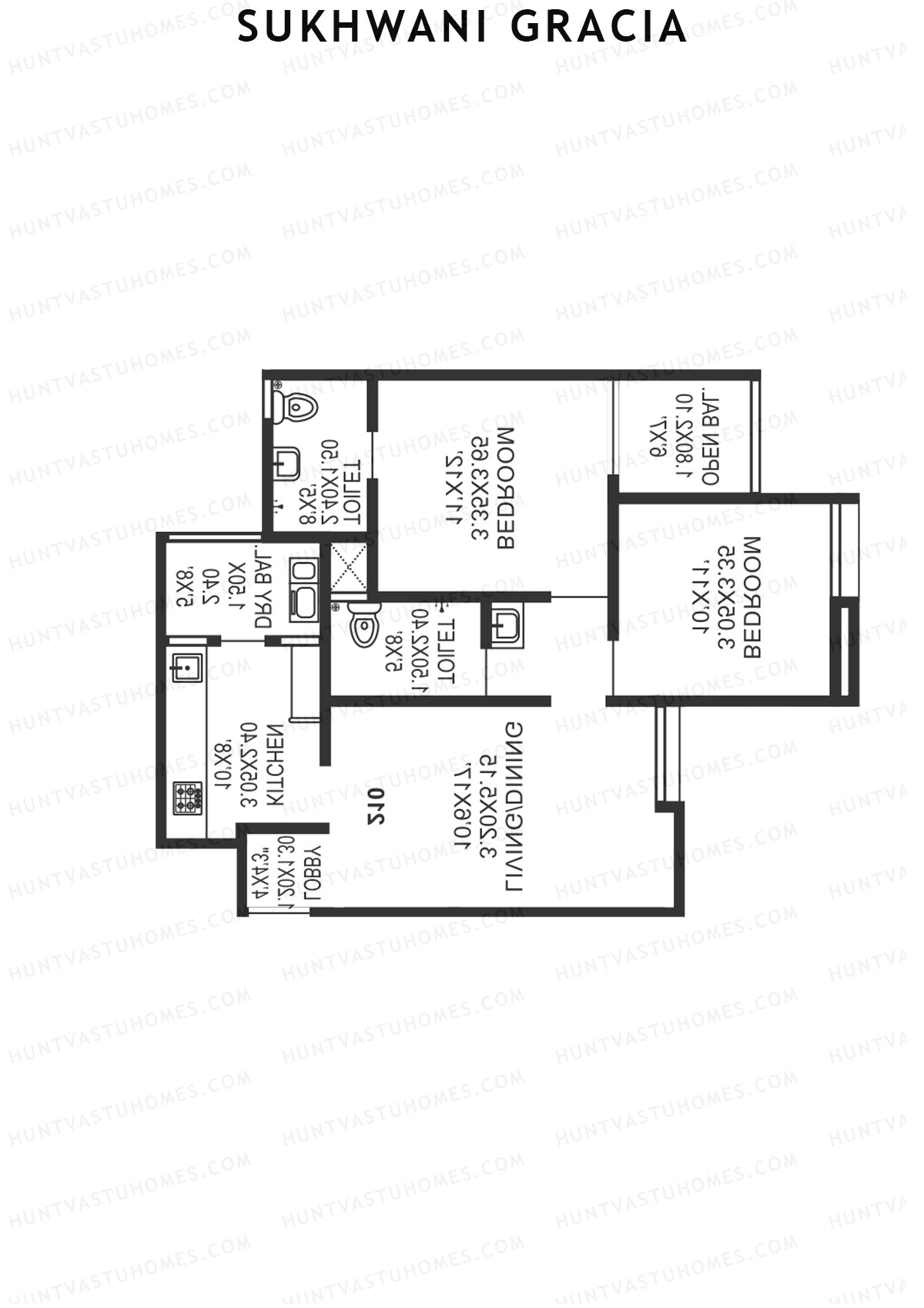 Sukhwani Gracia Wing C Unit 6 Floor Plan