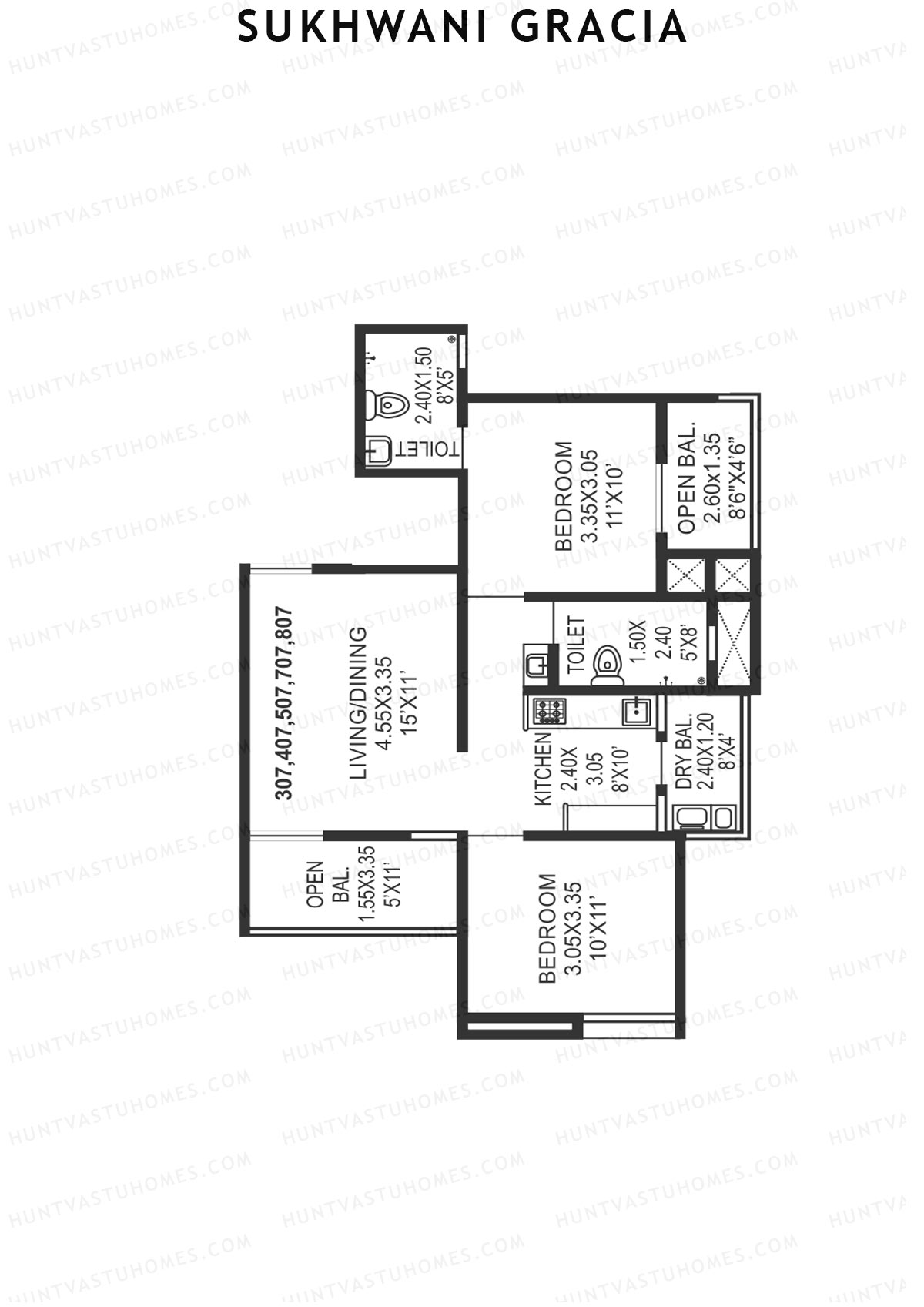 Sukhwani Gracia Wing C Unit 7 Floor Plan