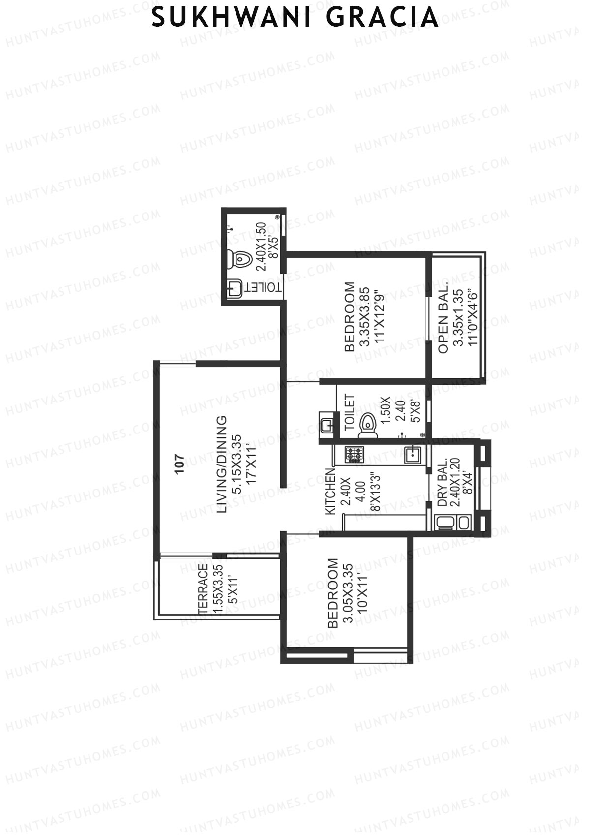 Sukhwani Gracia Wing C Unit 7 Floor Plan