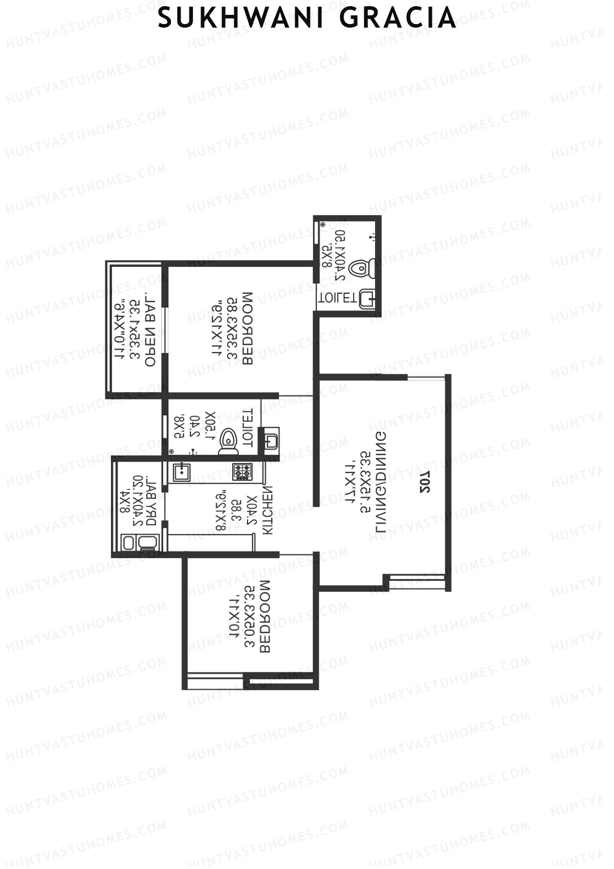 Sukhwani Gracia Wing C Unit 9 Floor Plan
