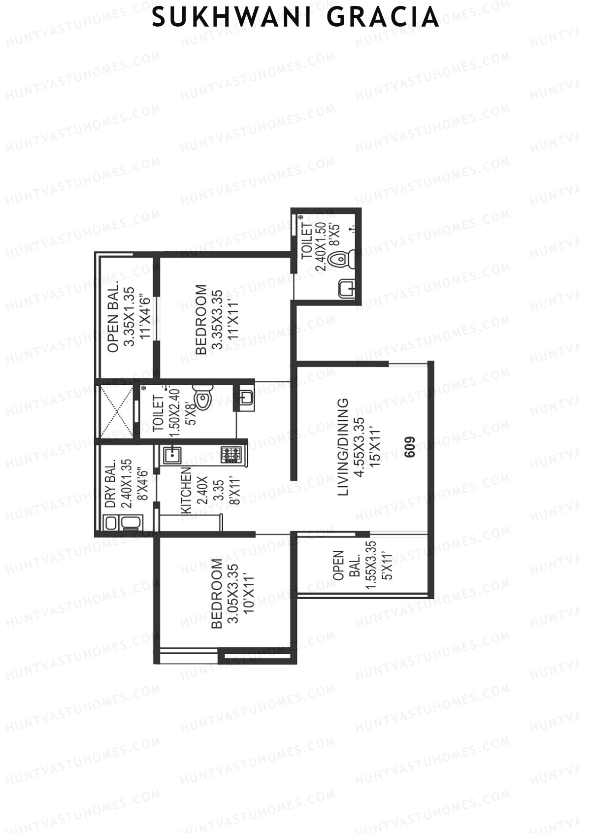 Sukhwani Gracia Wing C Unit 9 Floor Plan
