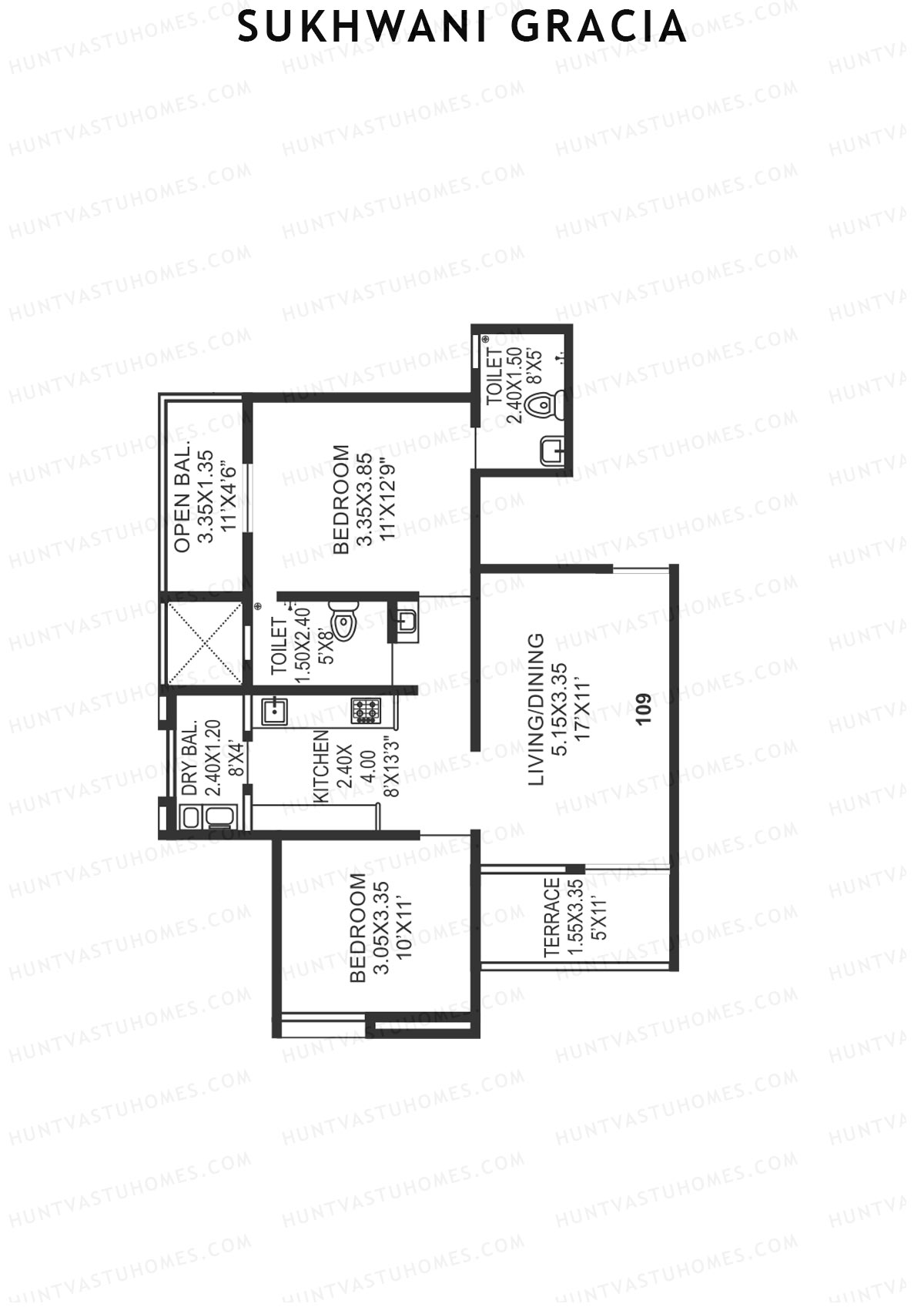 Sukhwani Gracia Wing C Unit 9 Floor Plan