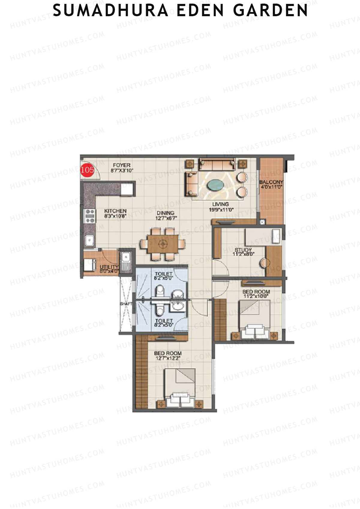 Sumadhura Eden Garden Tower I Unit 5 Floor Plan