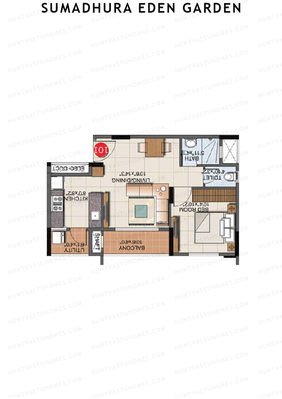 Sumadhura Eden Garden Tower K Unit 4 Floor Plan