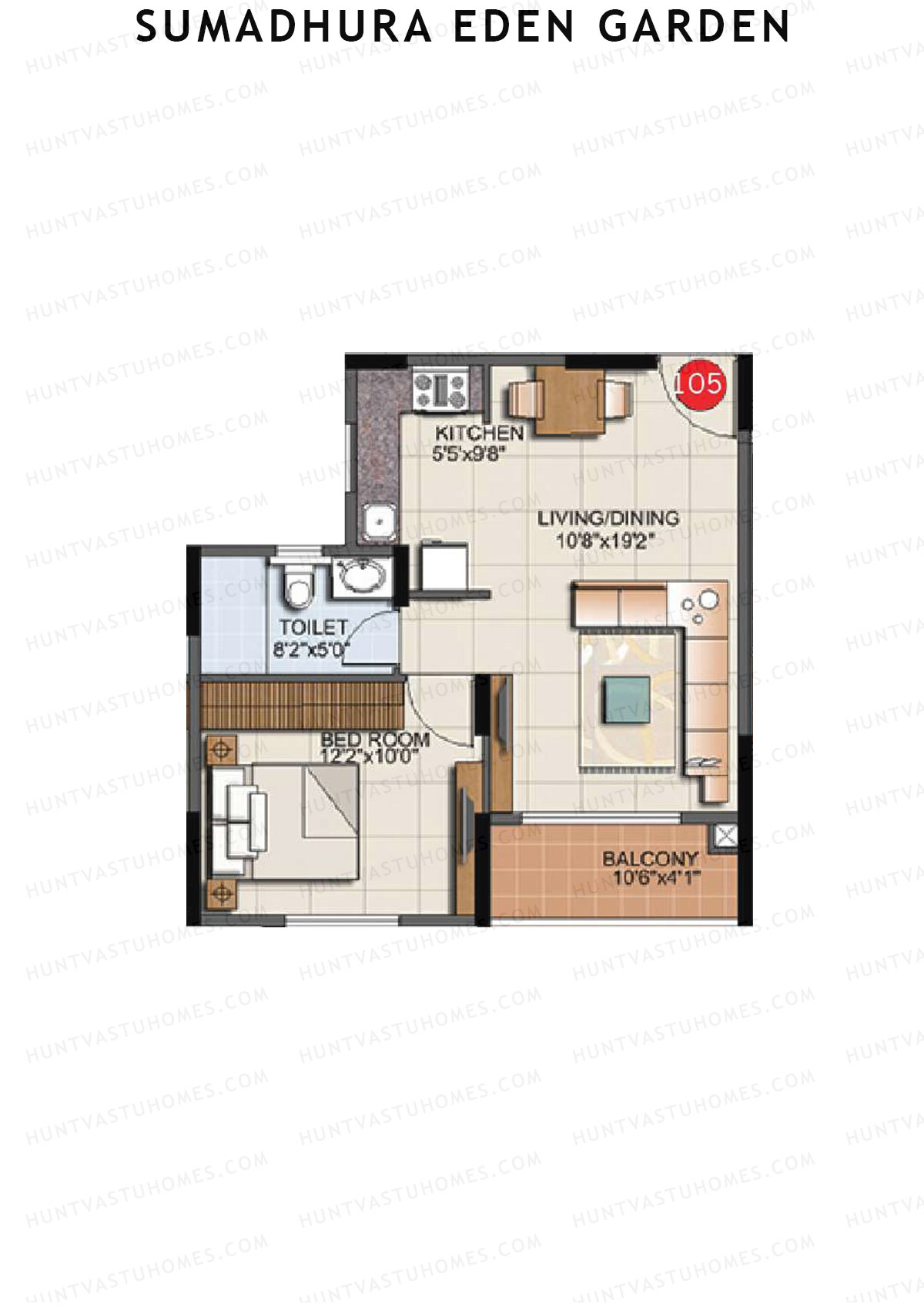 Sumadhura Eden Garden Tower K Unit 5 Floor Plan