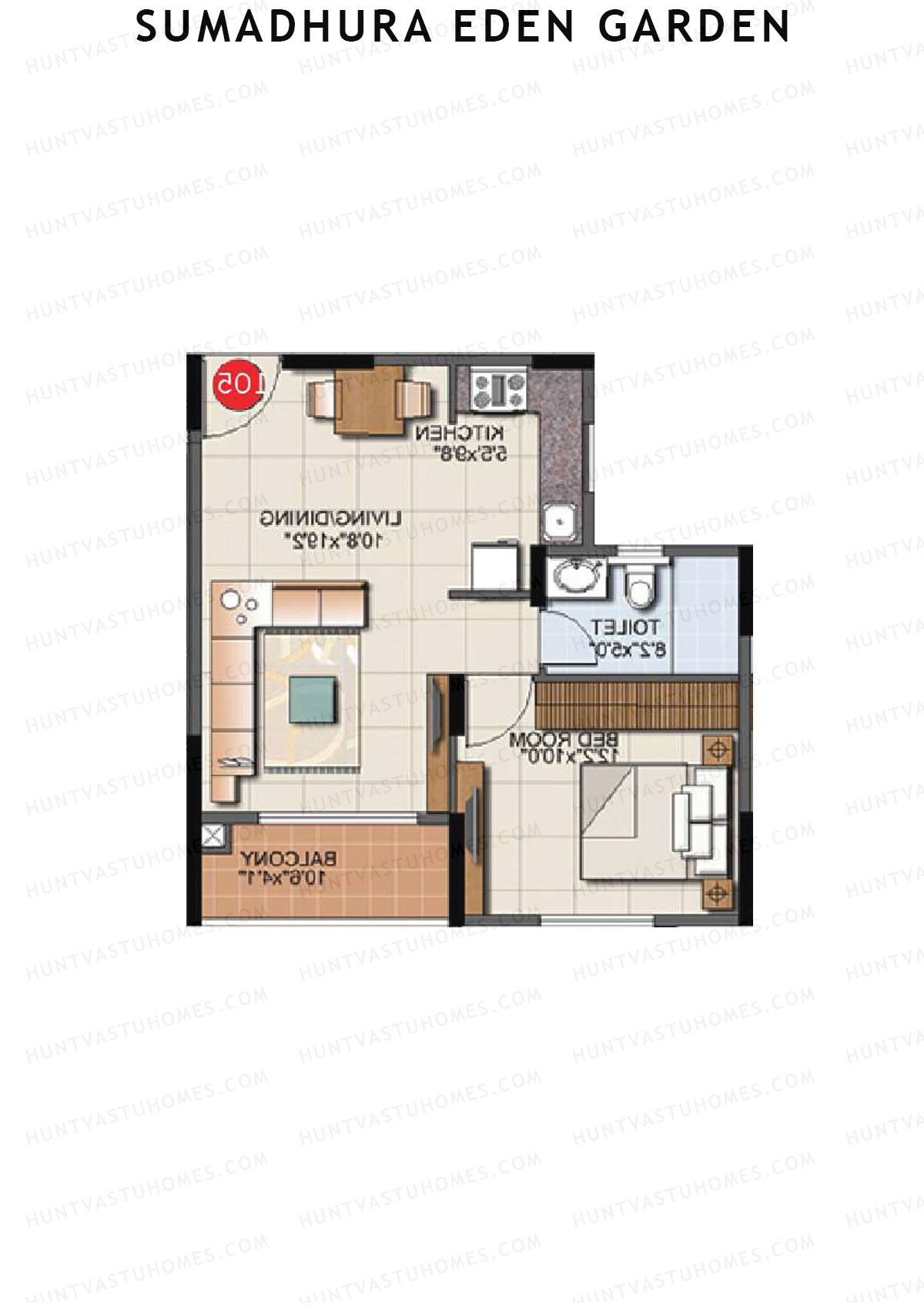 Sumadhura Eden Garden Tower K Unit 8 Floor Plan