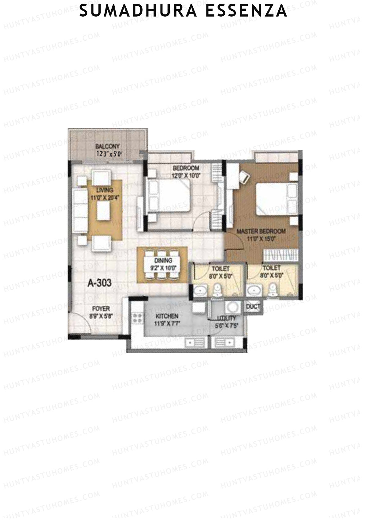 Sumadhura Essenza Block A Unit 3 Floor Plan