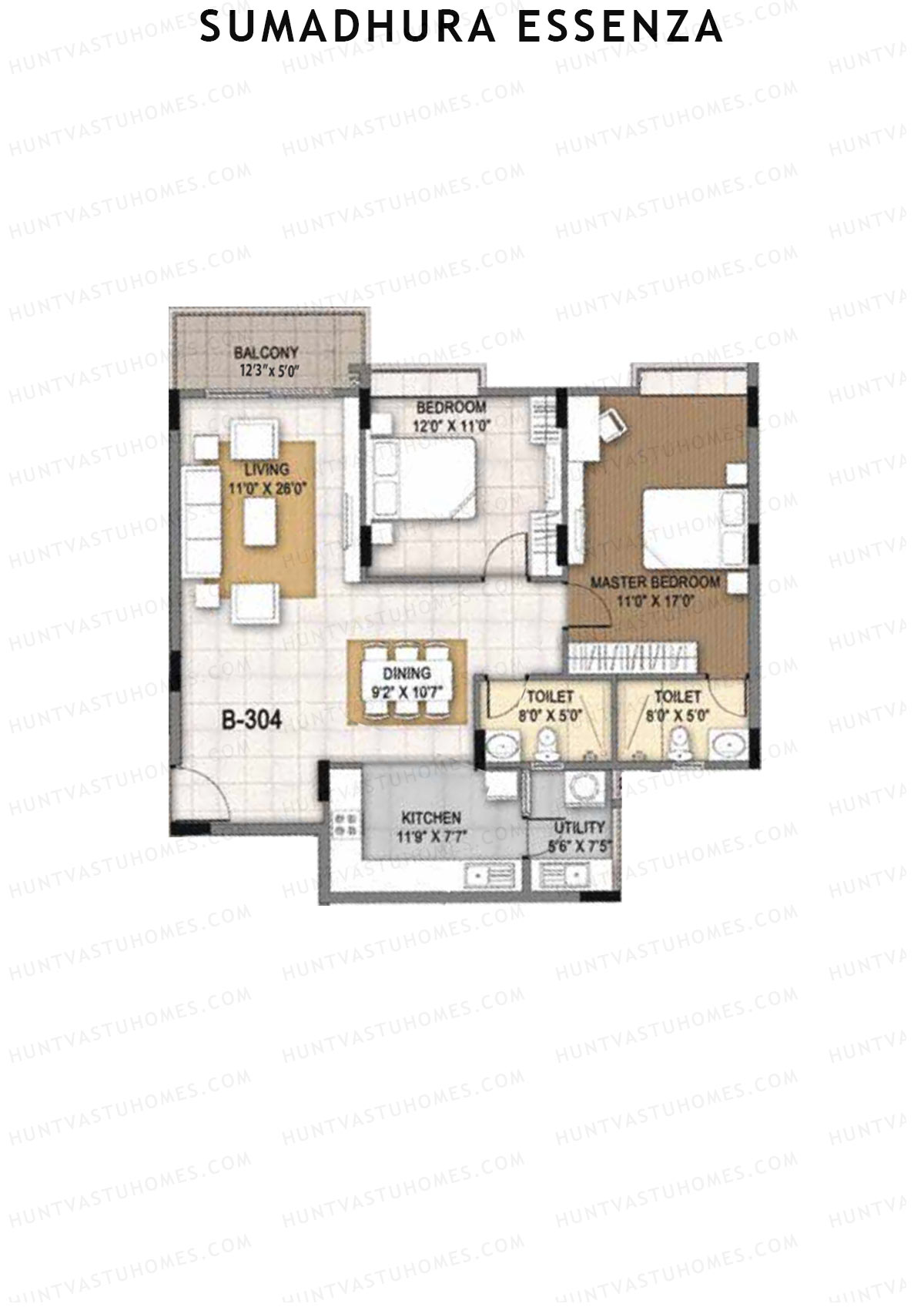 Sumadhura Essenza Block B Unit 4 Floor Plan