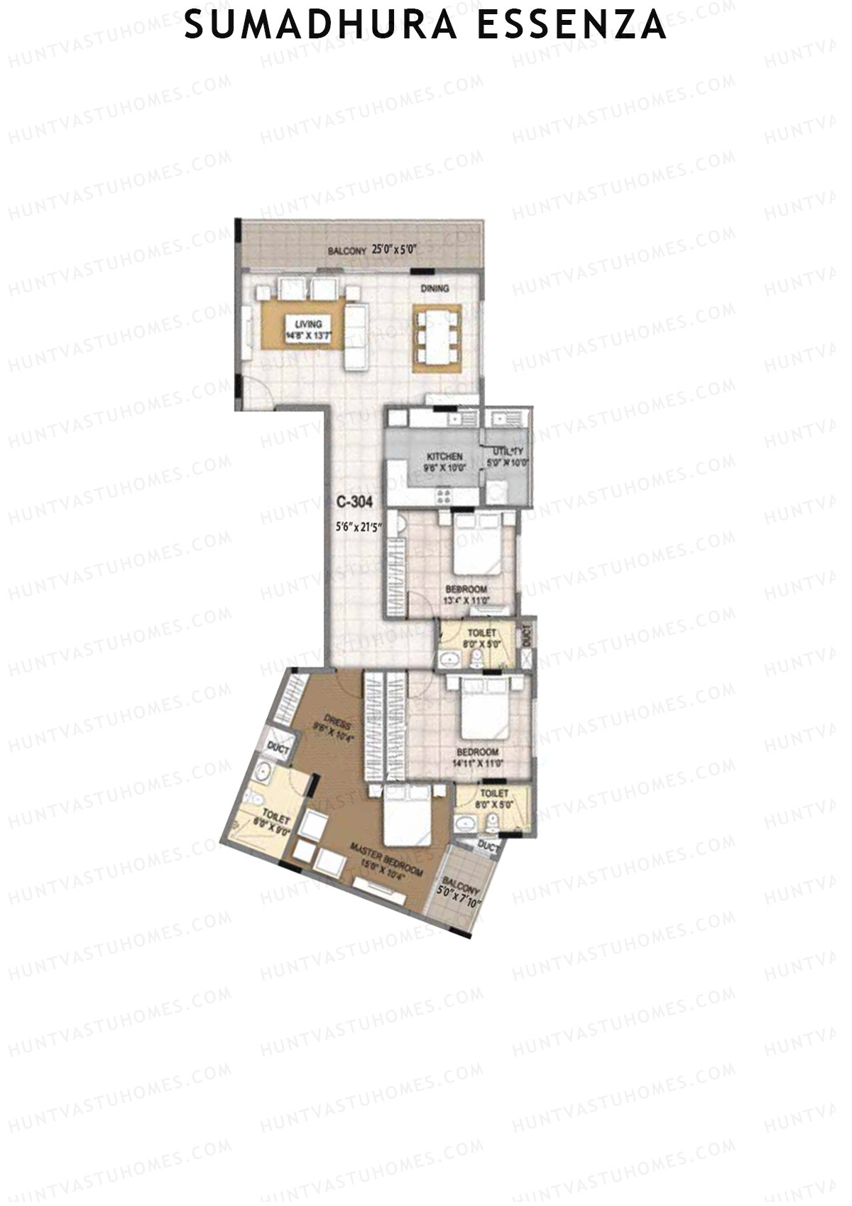 Sumadhura Essenza Block C Unit 4 Floor Plan