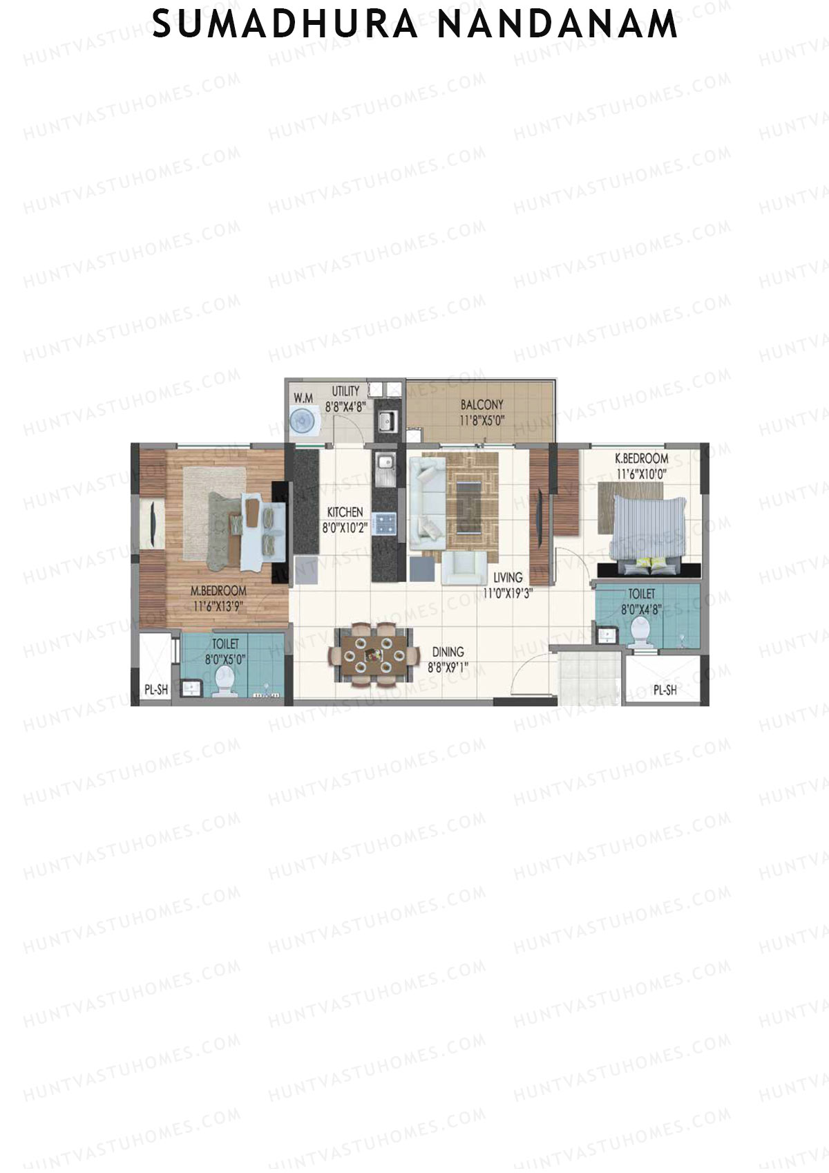 Sumadhura Nandanam Block C Unit 5 Floor Plan