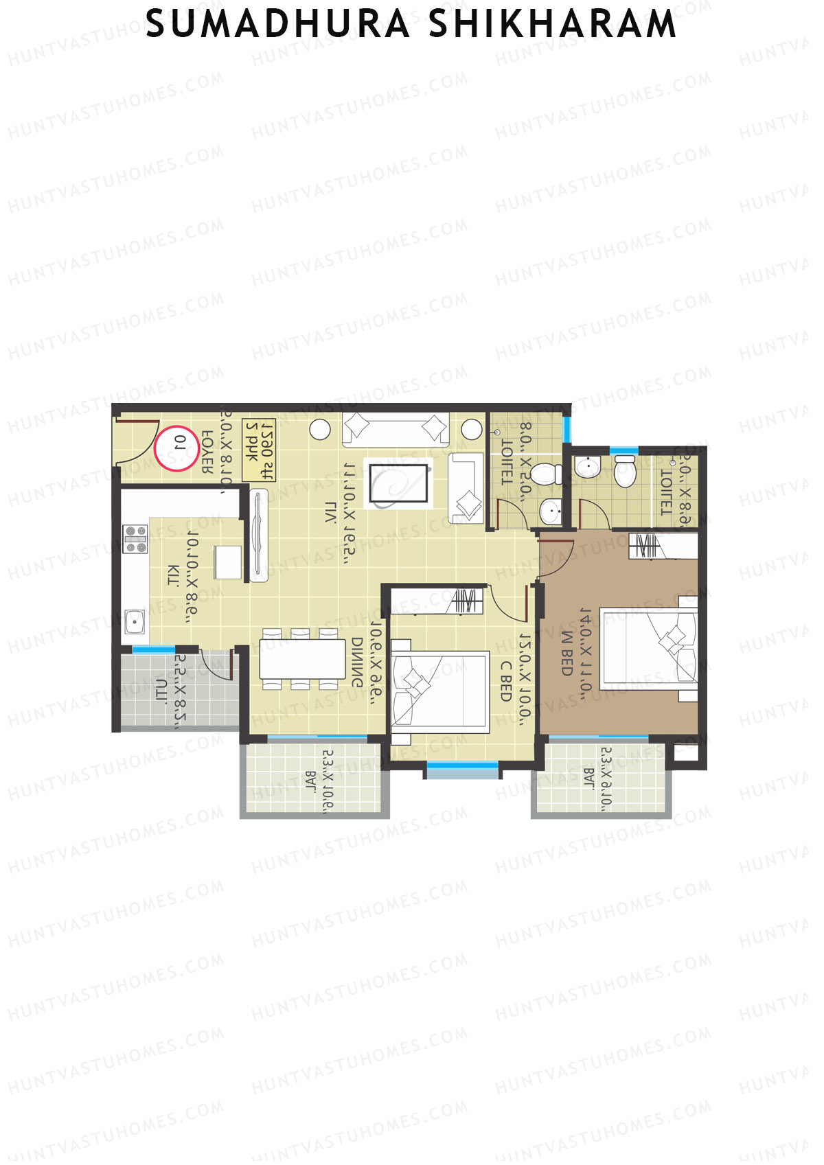 Sumadhura Shikharam Block B Unit 2 Floor Plan