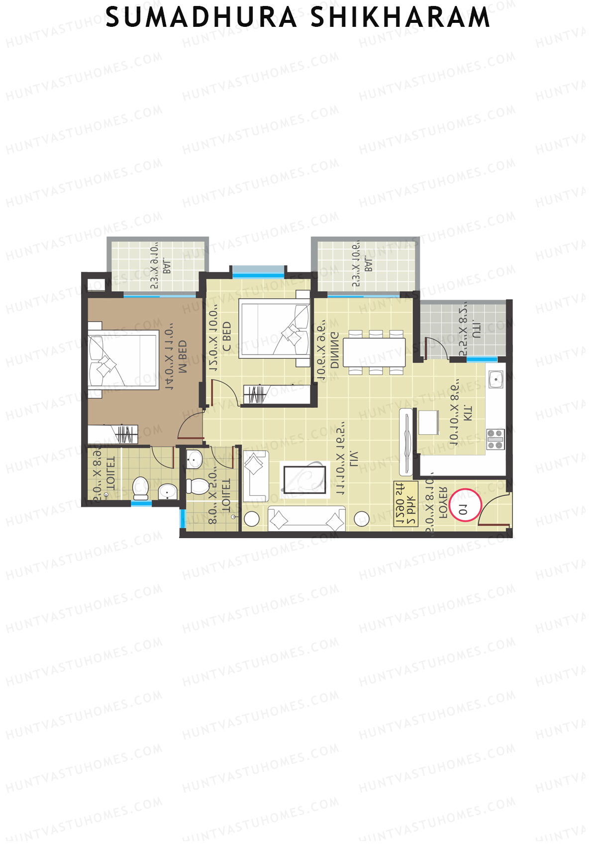 Sumadhura Shikharam Block B Unit 4 Floor Plan