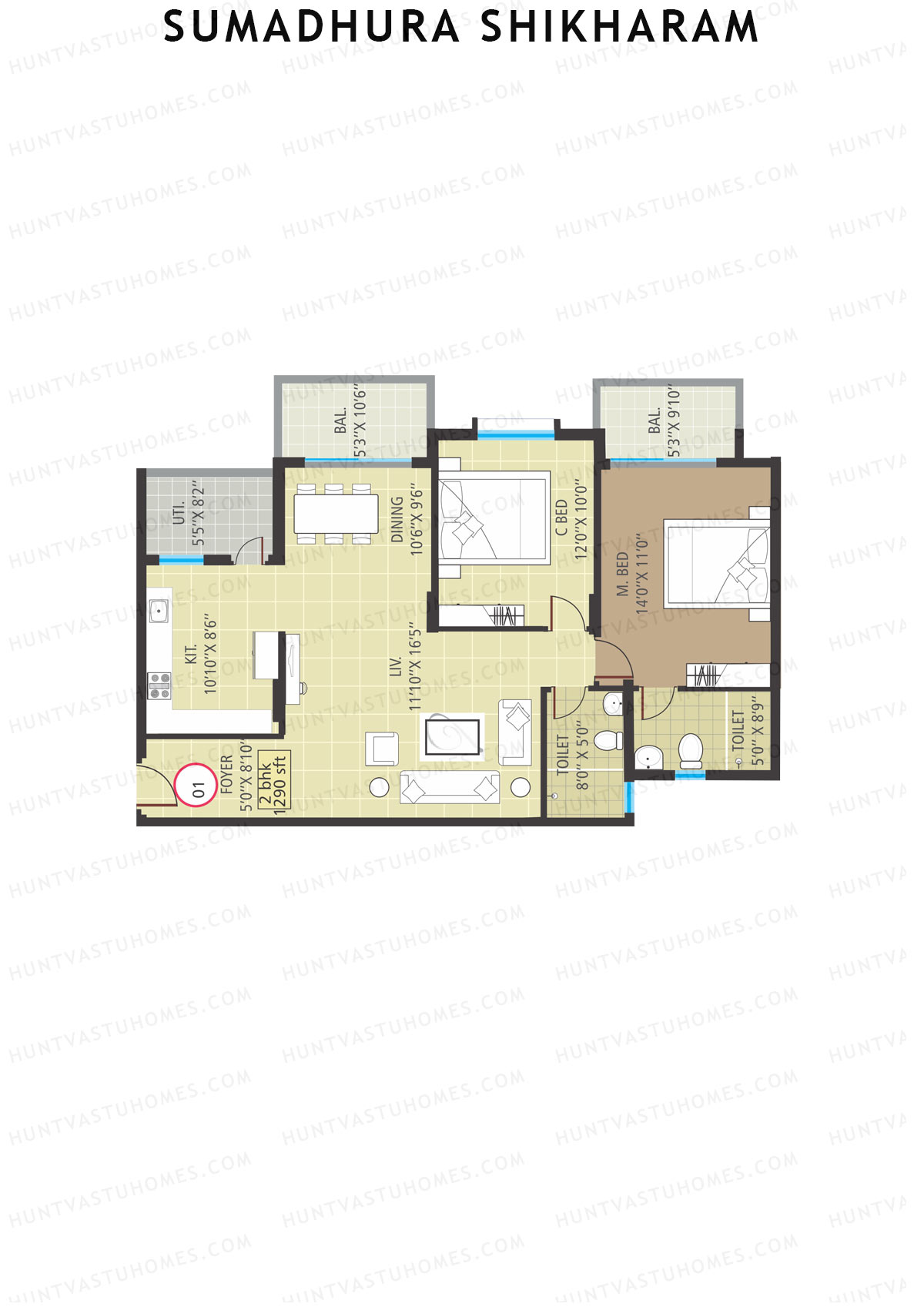 Sumadhura Shikharam Block D Unit 1 Floor Plan