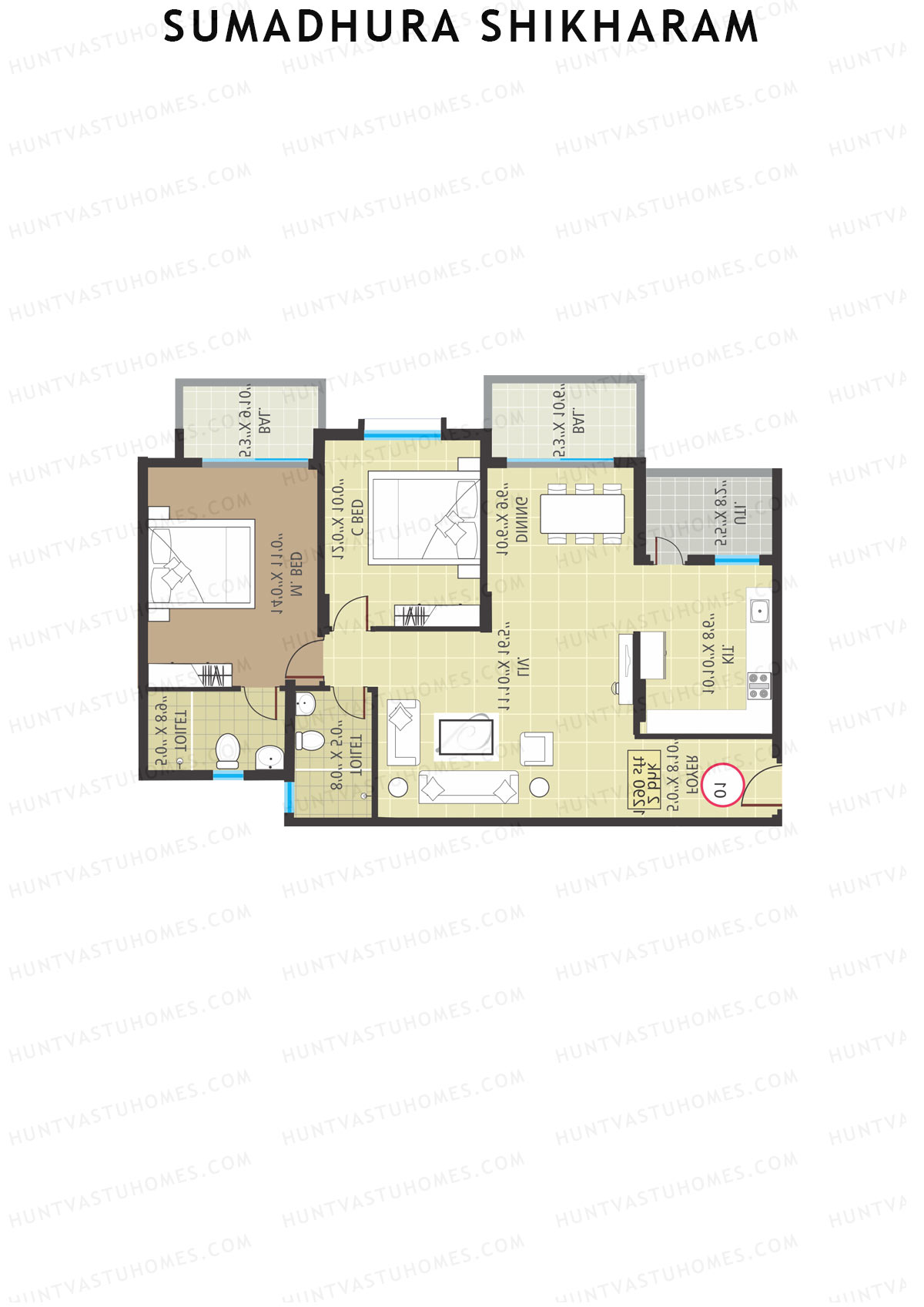 Sumadhura Shikharam Block D Unit 4 Floor Plan