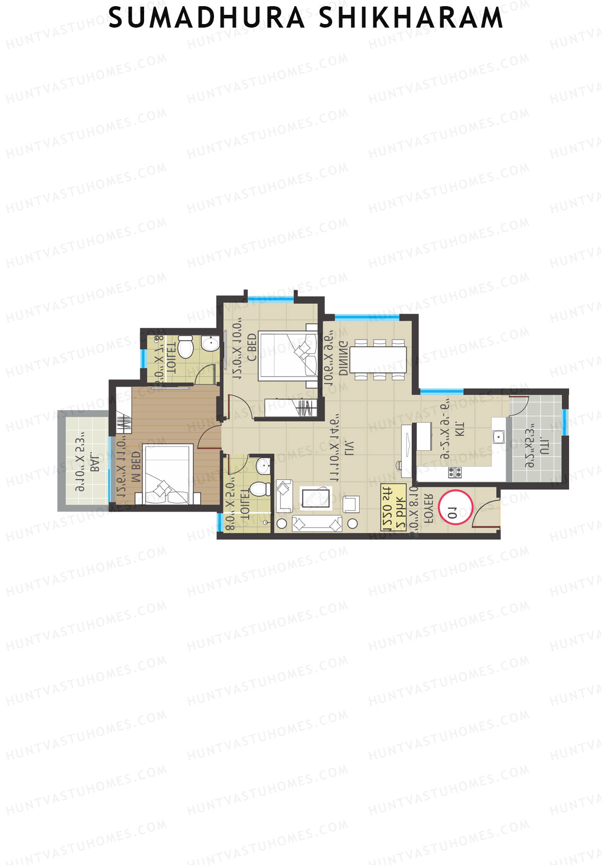 Sumadhura Shikharam Block F Unit 4 Floor Plan