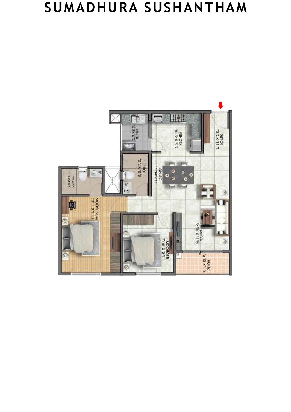 Sumadhura Sushantham Wing A Unit 1 Floor Plan