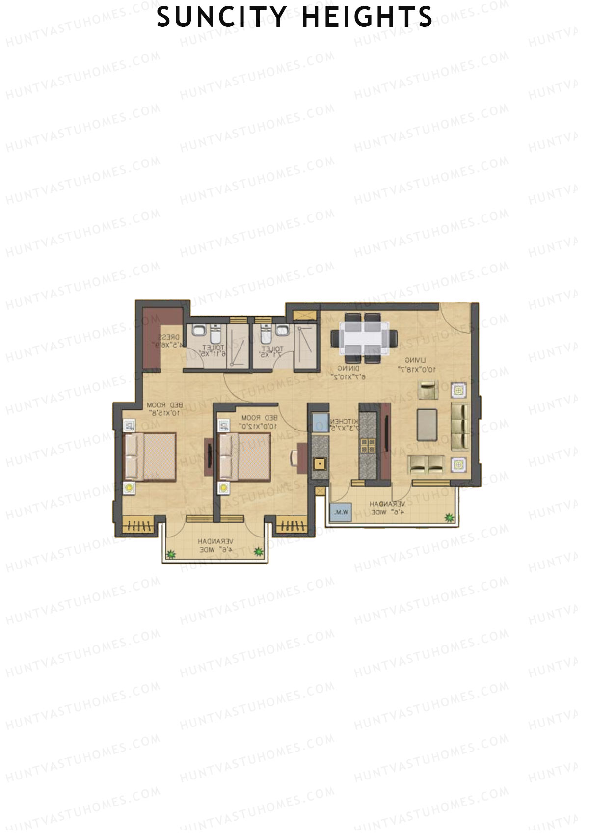 Suncity Heights Tower 9 Unit 6 Floor Plan