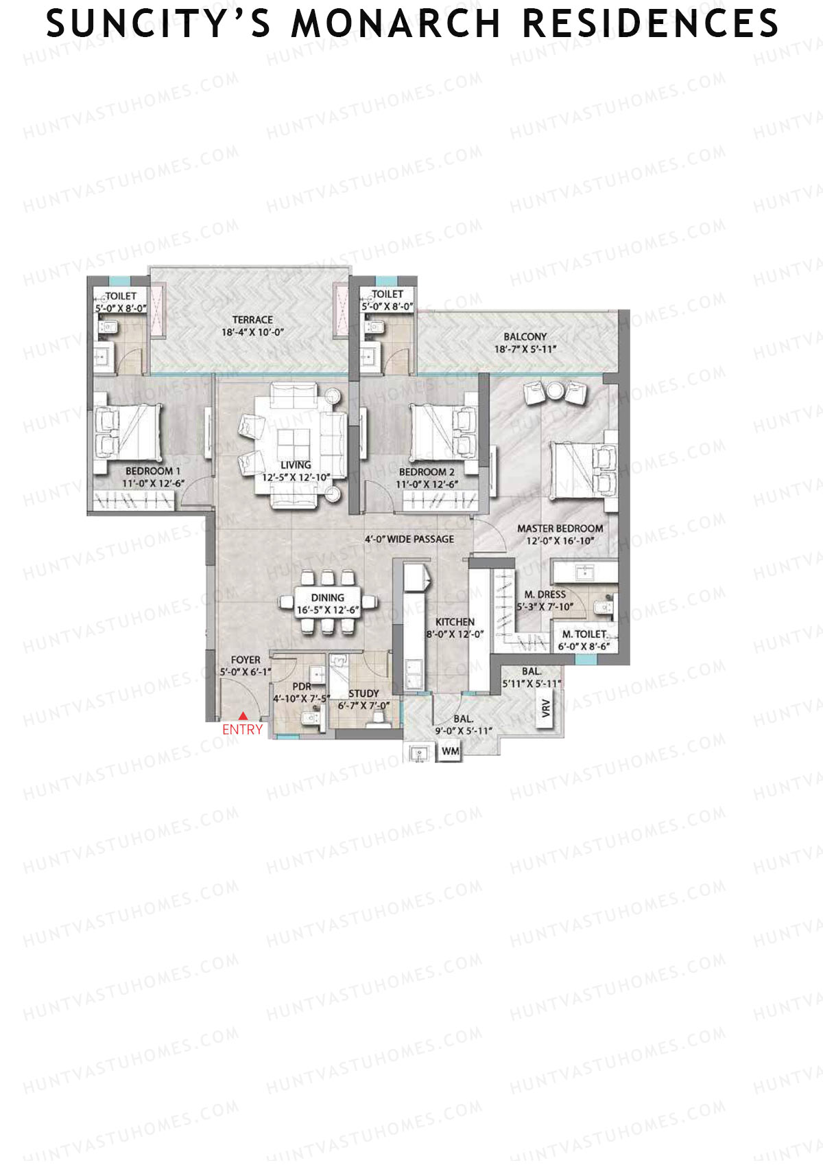 Suncitys Monarch Residences Majestic Unit 1 Floor Plan