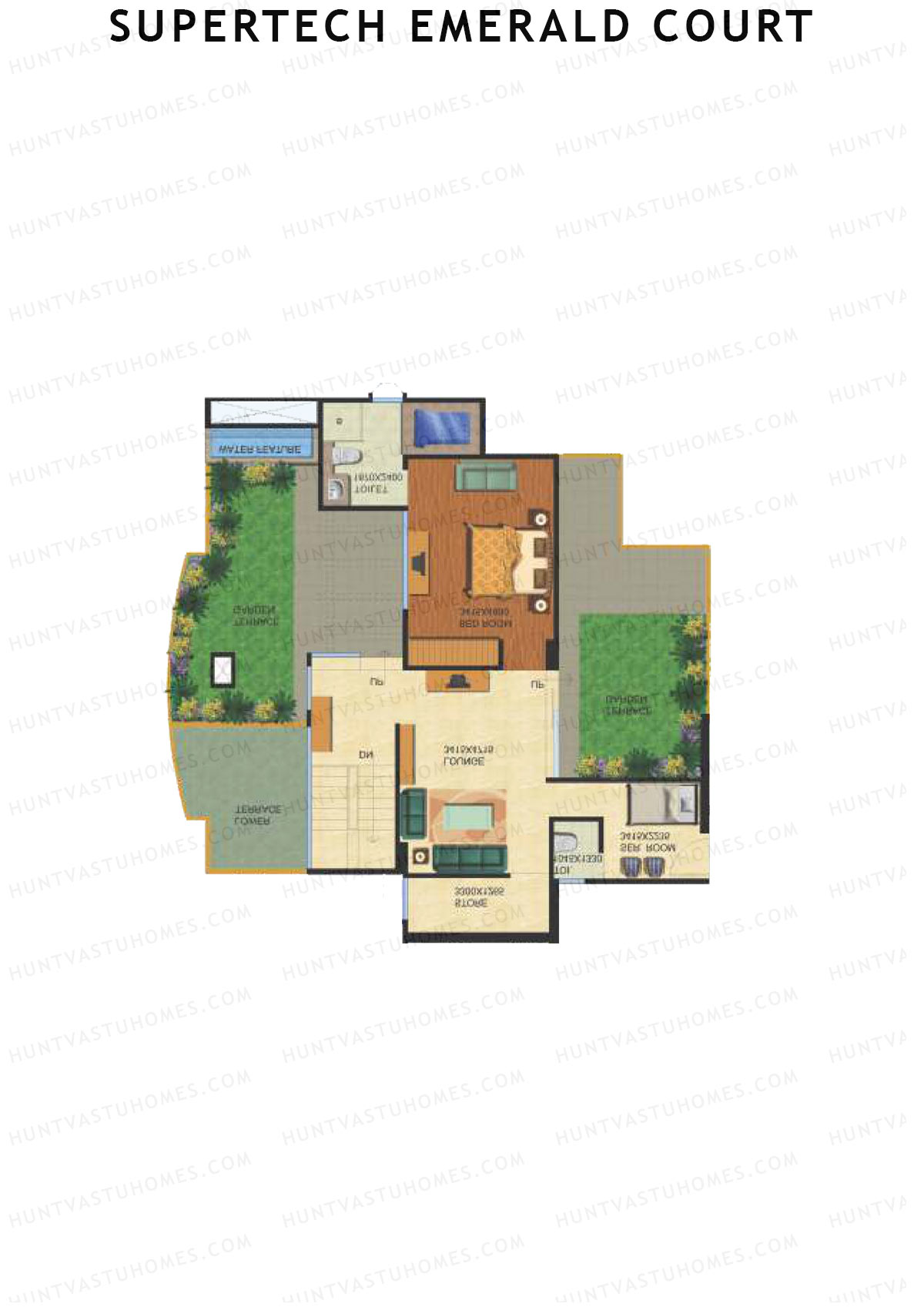 Supertech Emerald Court Aster 1 Unit 1 Type (Penthouse) Floor Plan