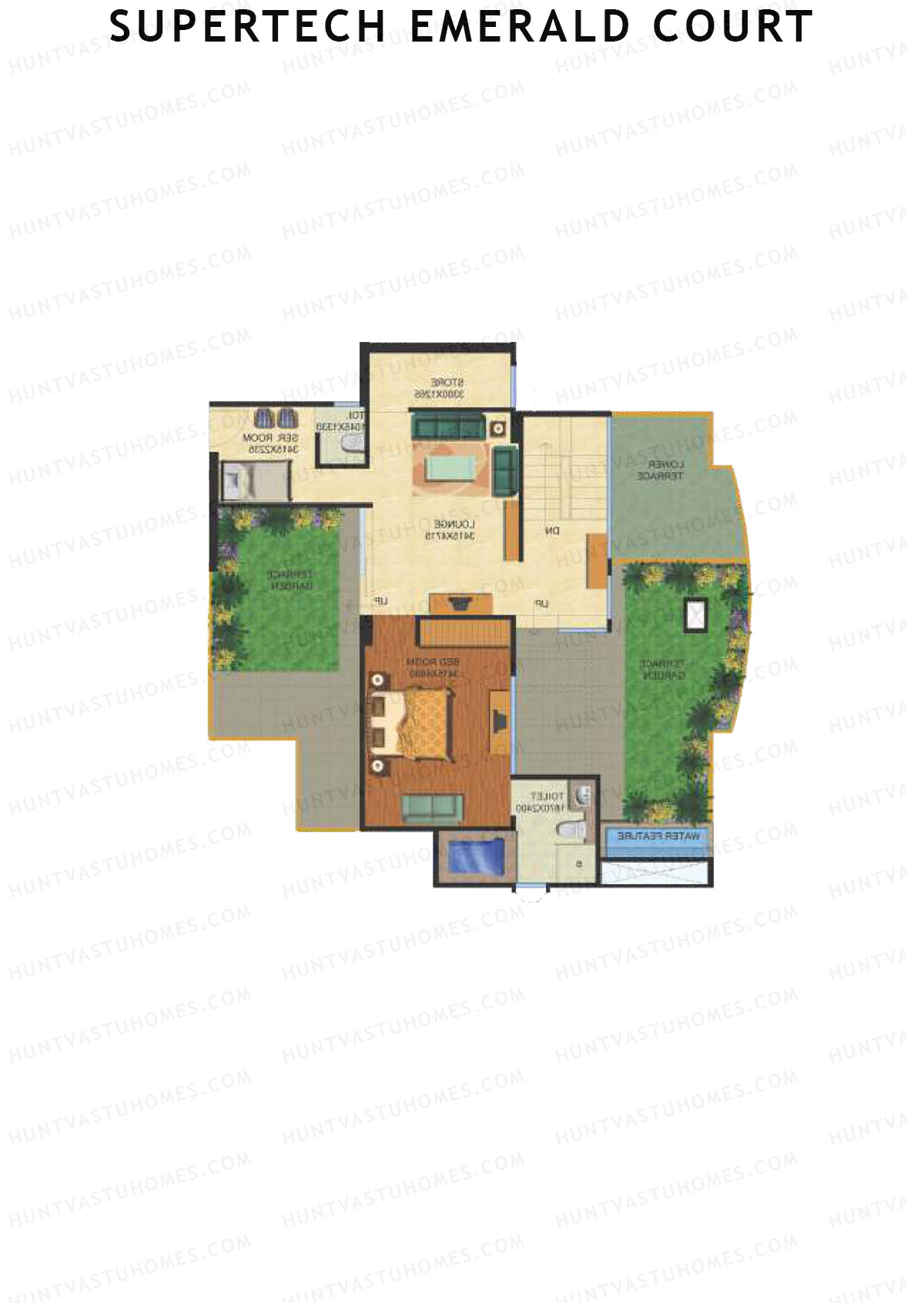 Supertech Emerald Court Aster 6 Unit 3 Type (Penthouse) Floor Plan