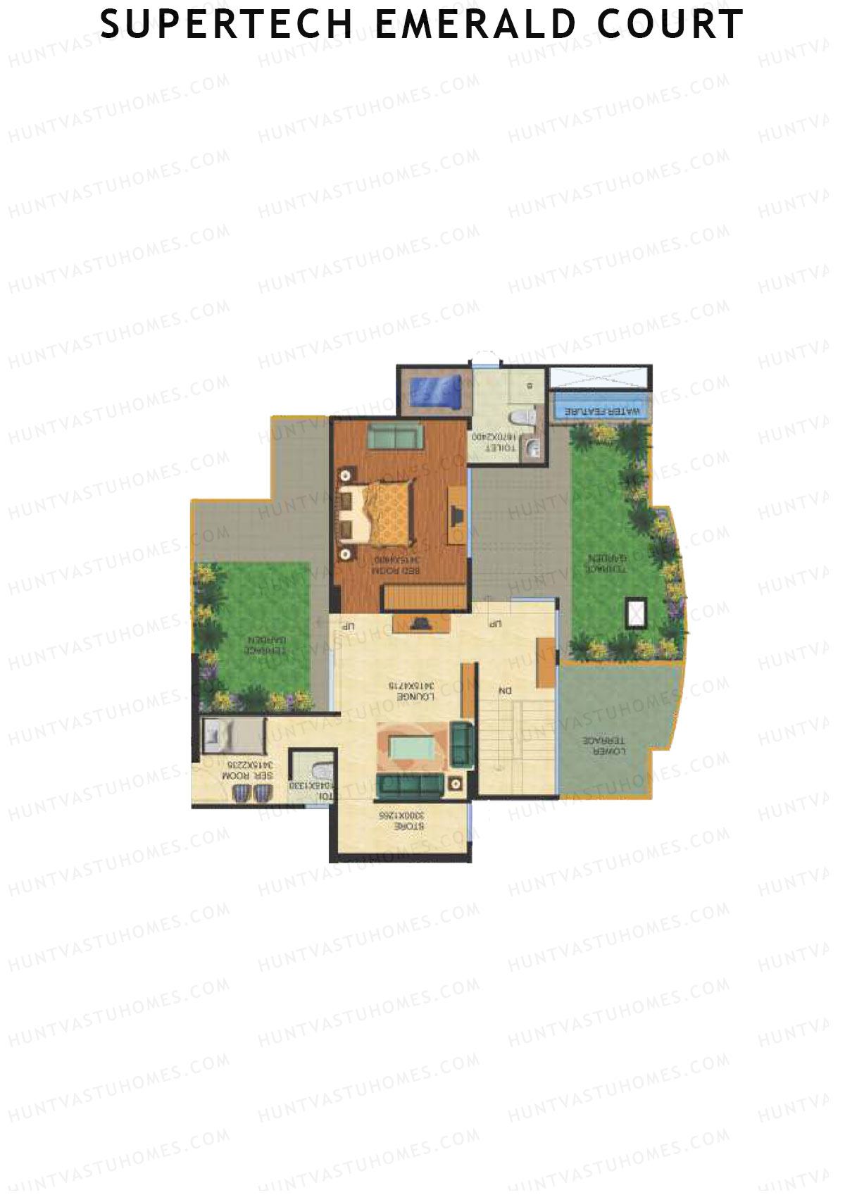 Supertech Emerald Court Aster 6 Unit 4 Type (Penthouse) Floor Plan