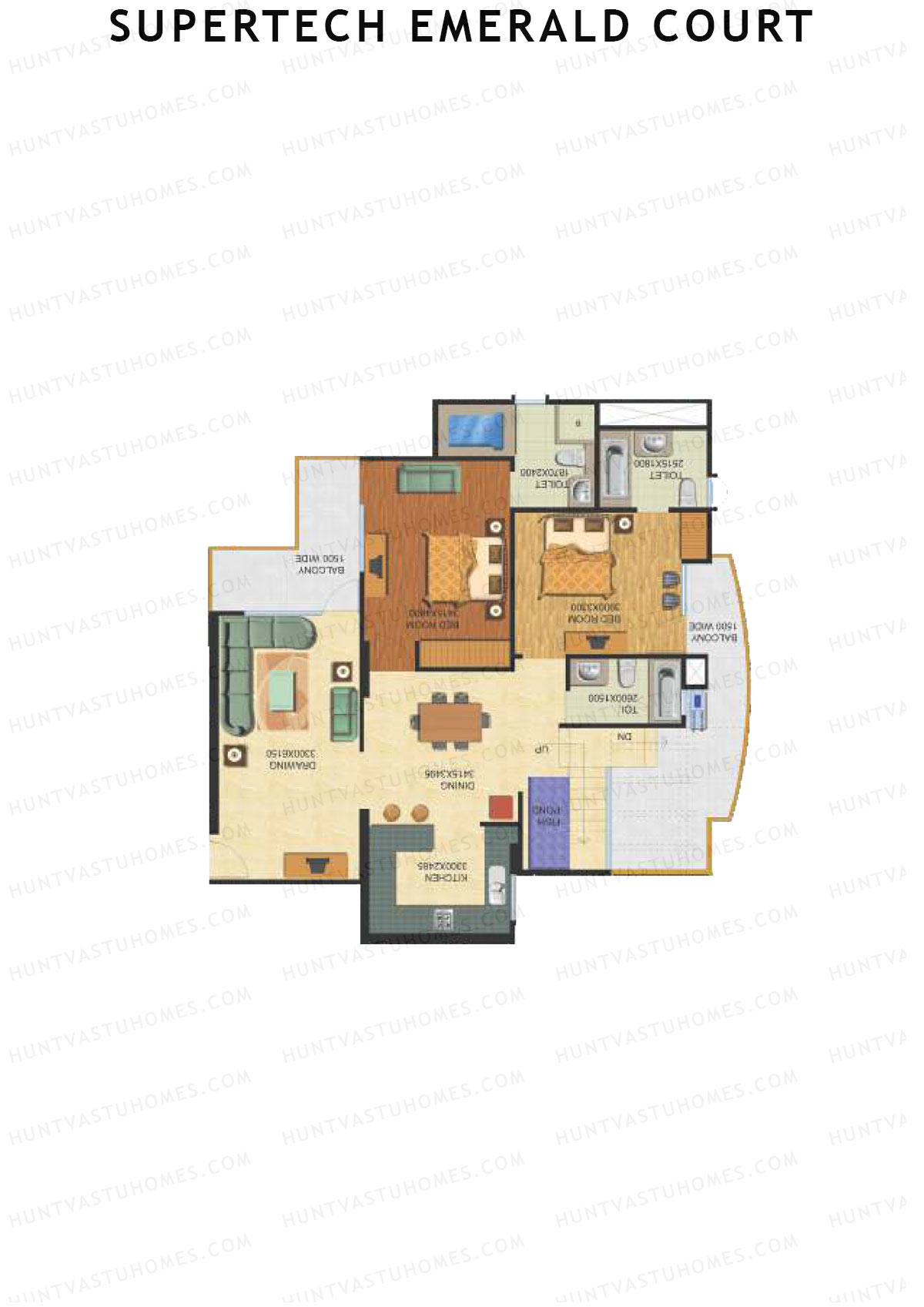 Supertech Emerald Court Aster 7 Unit 4 Type (Penthouse) Floor Plan