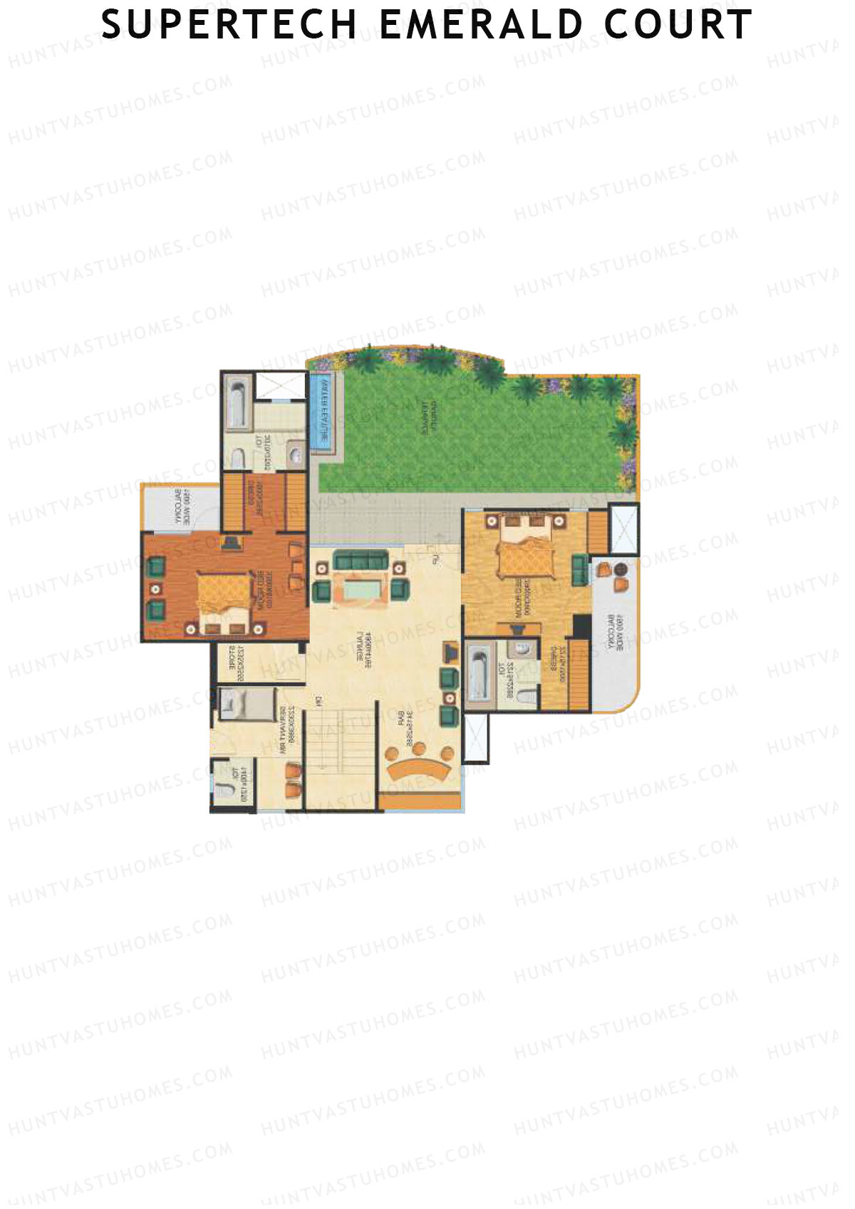 Supertech Emerald Court Bluestone 2 Unit 4 Type (Penthouse) Floor Plan