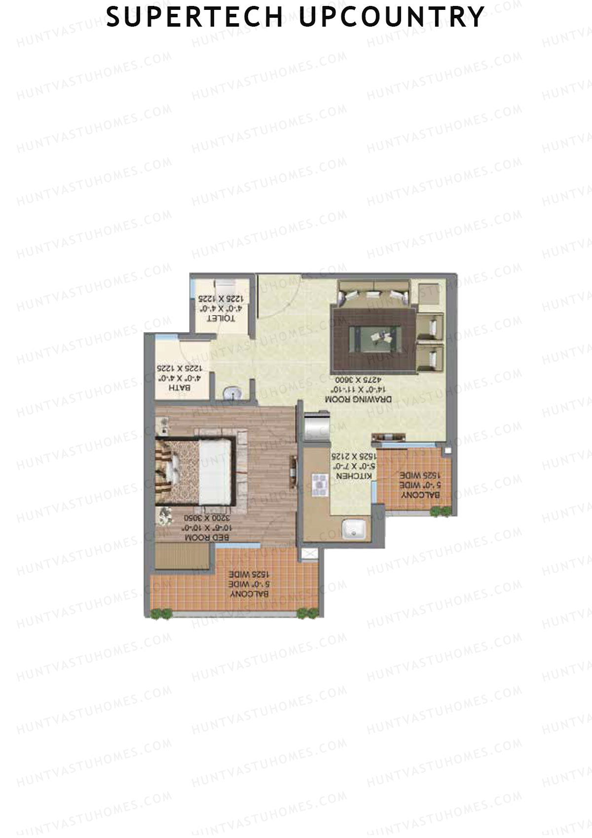 Supertech Upcountry Tower A1 Unit 9 Floor Plan