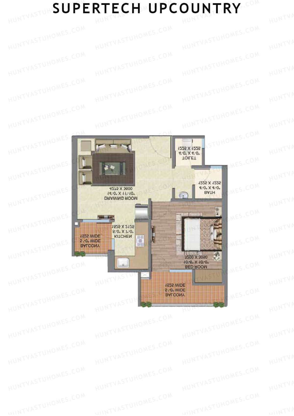 Supertech Upcountry Tower A2 Unit 8 Floor Plan