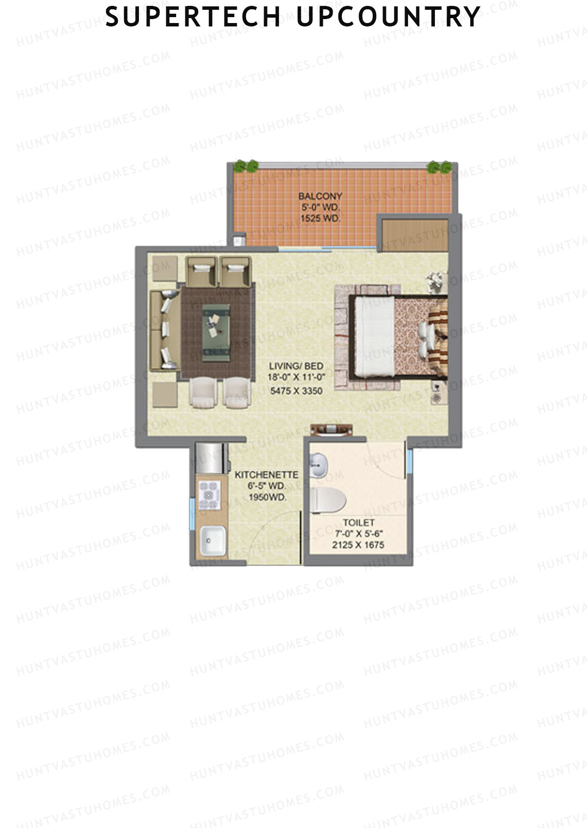 Supertech Upcountry Tower H Unit 24 Floor Plan