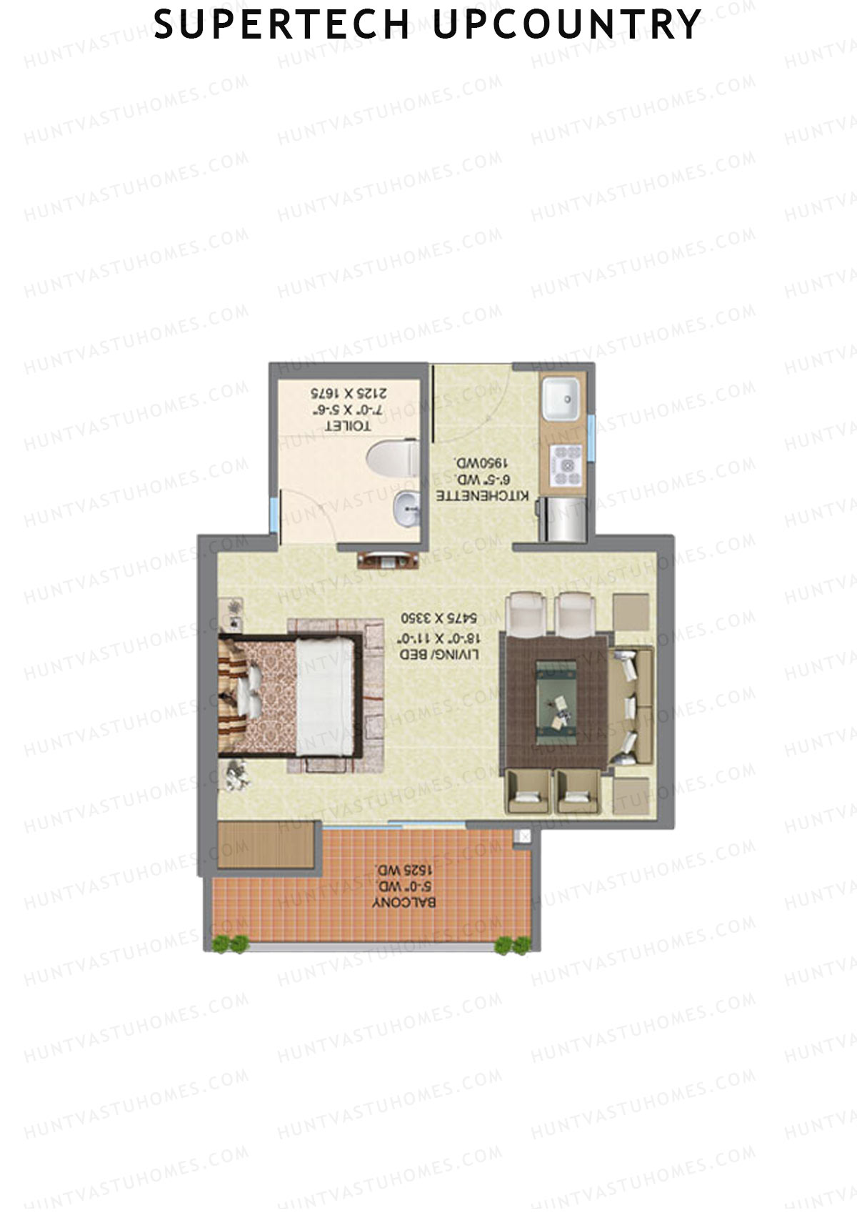 Supertech Upcountry Tower H Unit 29 Floor Plan
