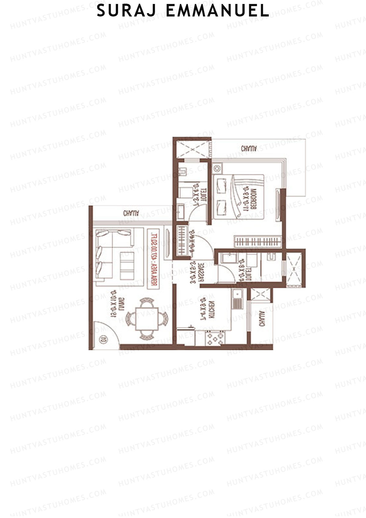 Suraj Emmanuel Tower A Unit 2 Floor Plan