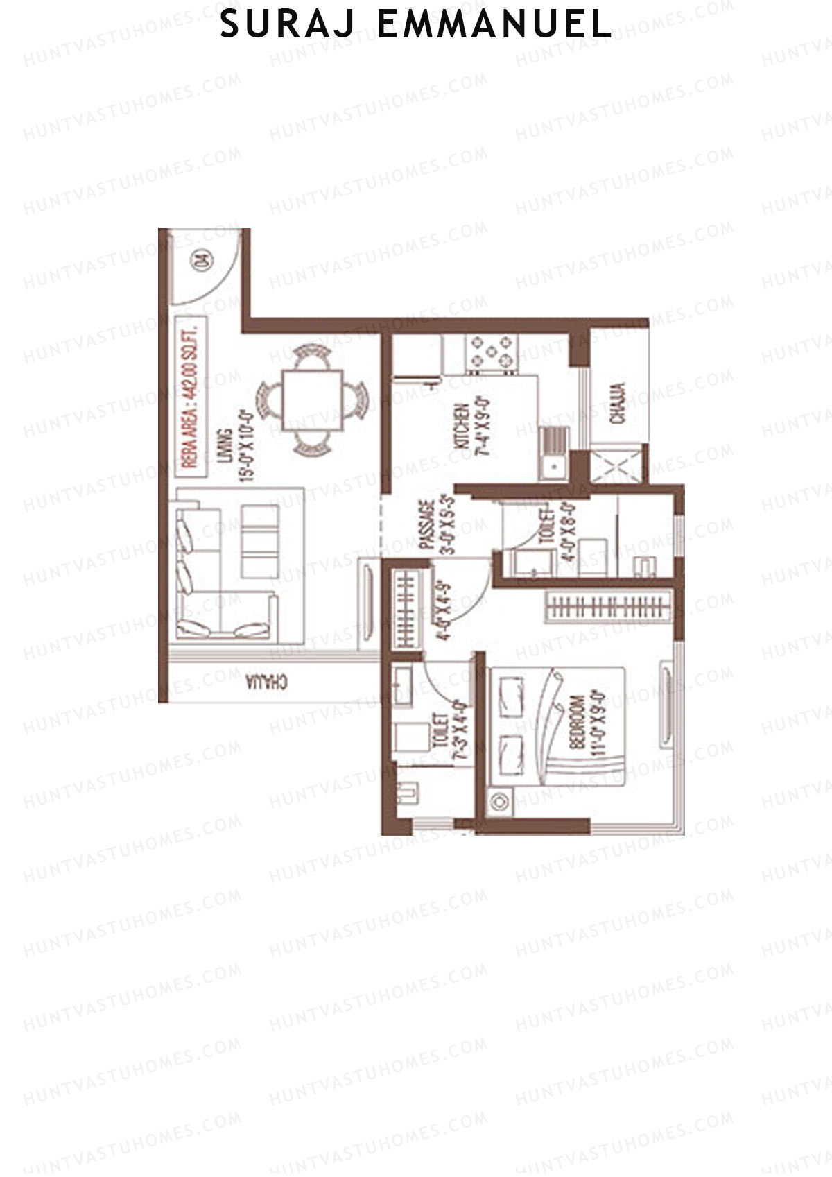 Suraj Emmanuel Tower A Unit 4 Floor Plan