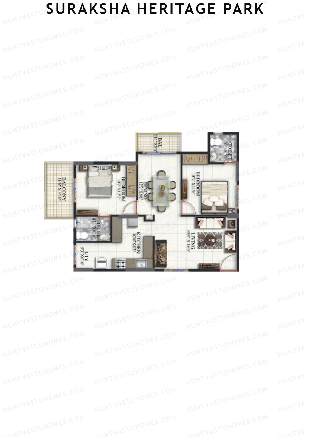 Suraksha Heritage Park Tower C Unit 5 Floor Plan