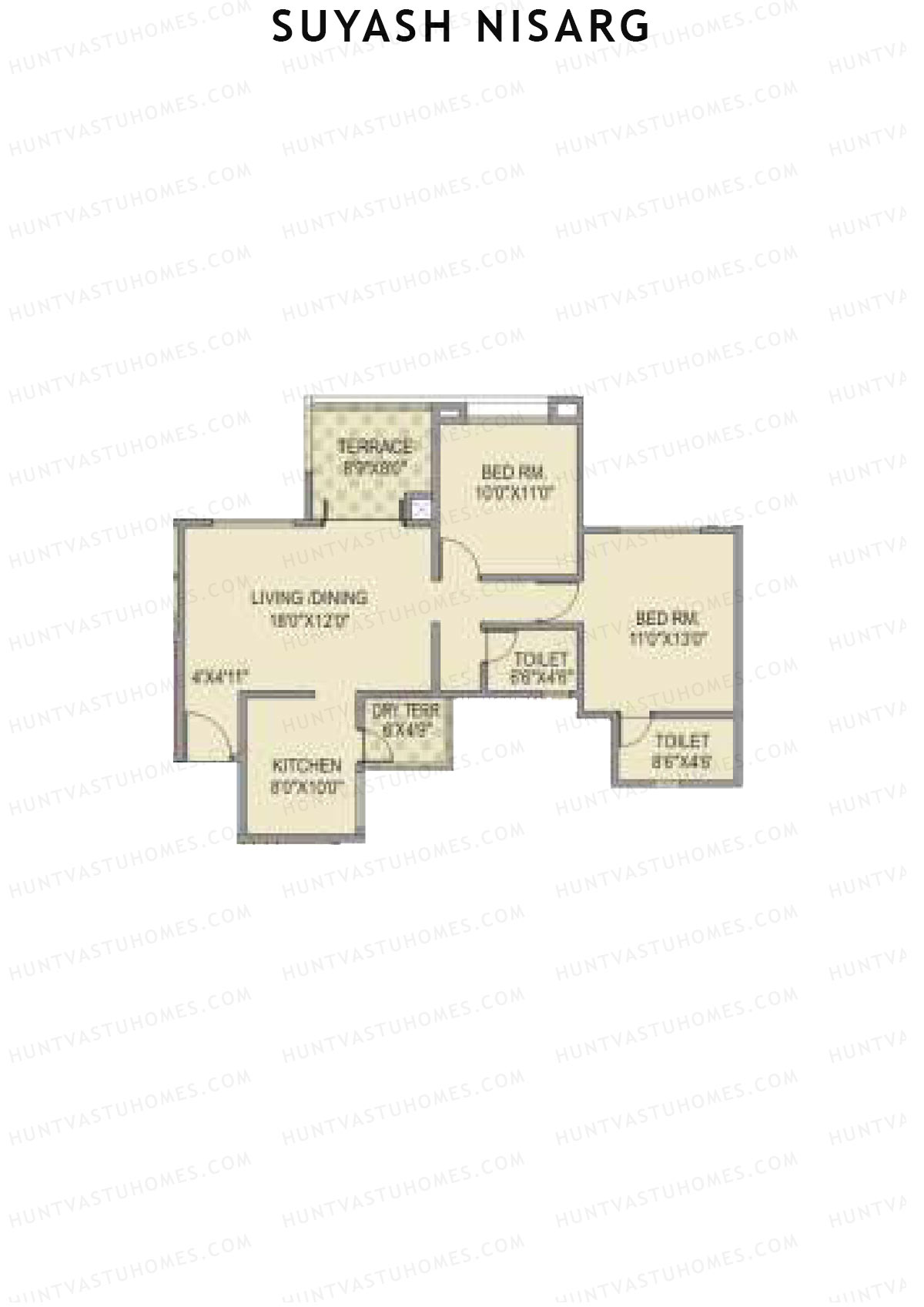 Suyash Nisarg Tower A Unit 2 Floor Plan