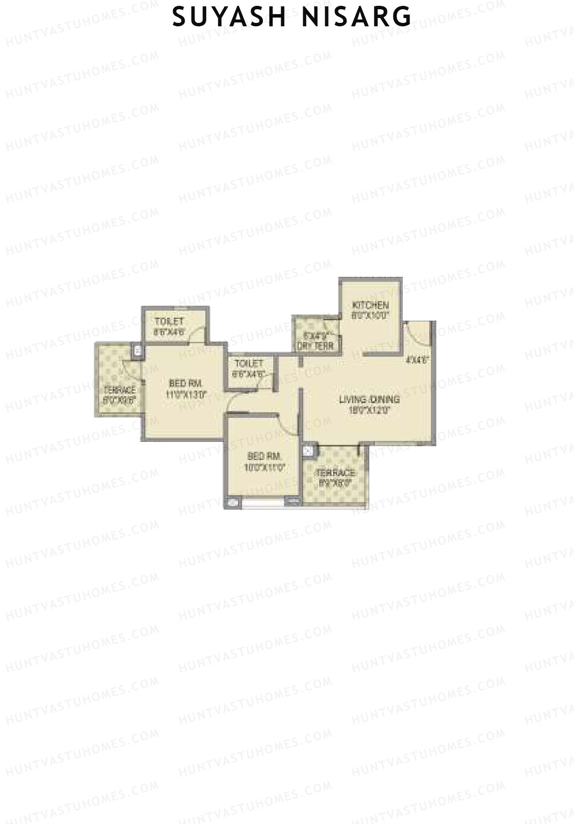 Suyash Nisarg Tower A Unit 4 Floor Plan