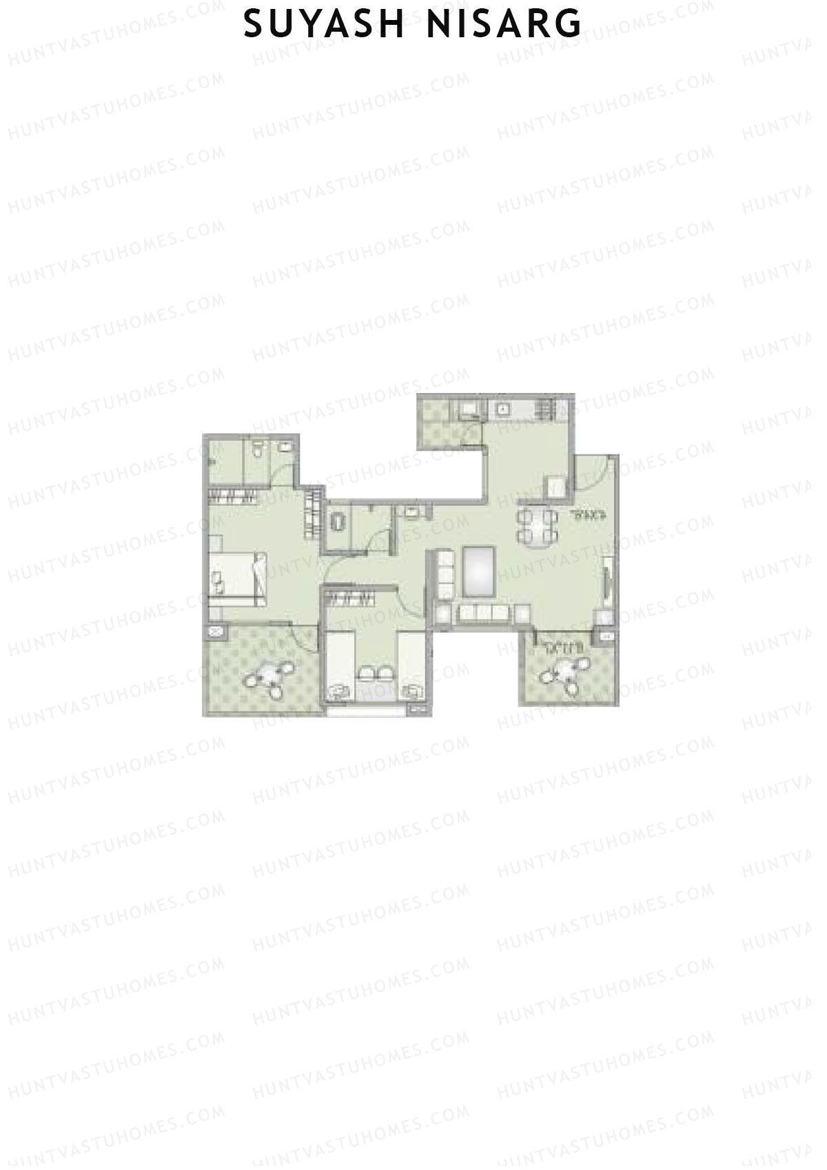 Suyash Nisarg Tower A Unit 4 Floor Plan