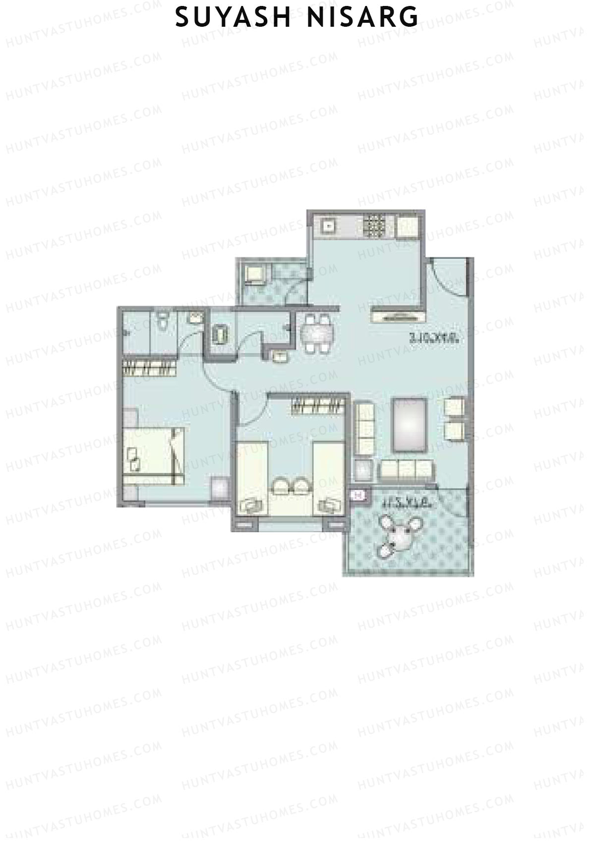 Suyash Nisarg Tower B Unit 4 Floor Plan