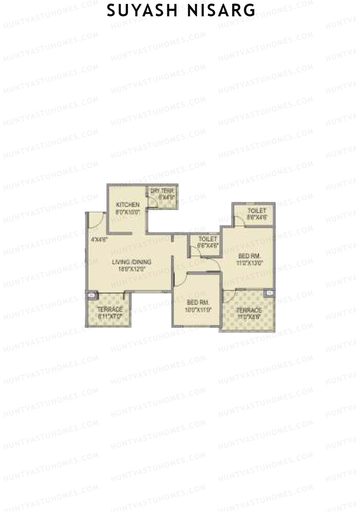 Suyash Nisarg Tower C Unit 3 Floor Plan