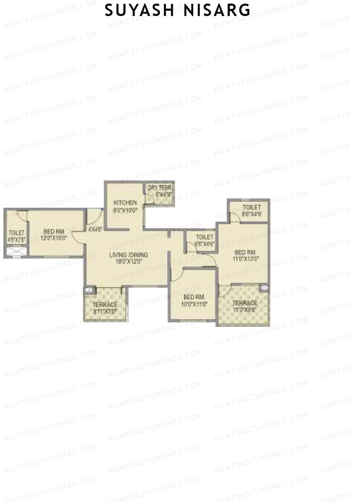 Suyash Nisarg Tower C Unit 3 Floor Plan