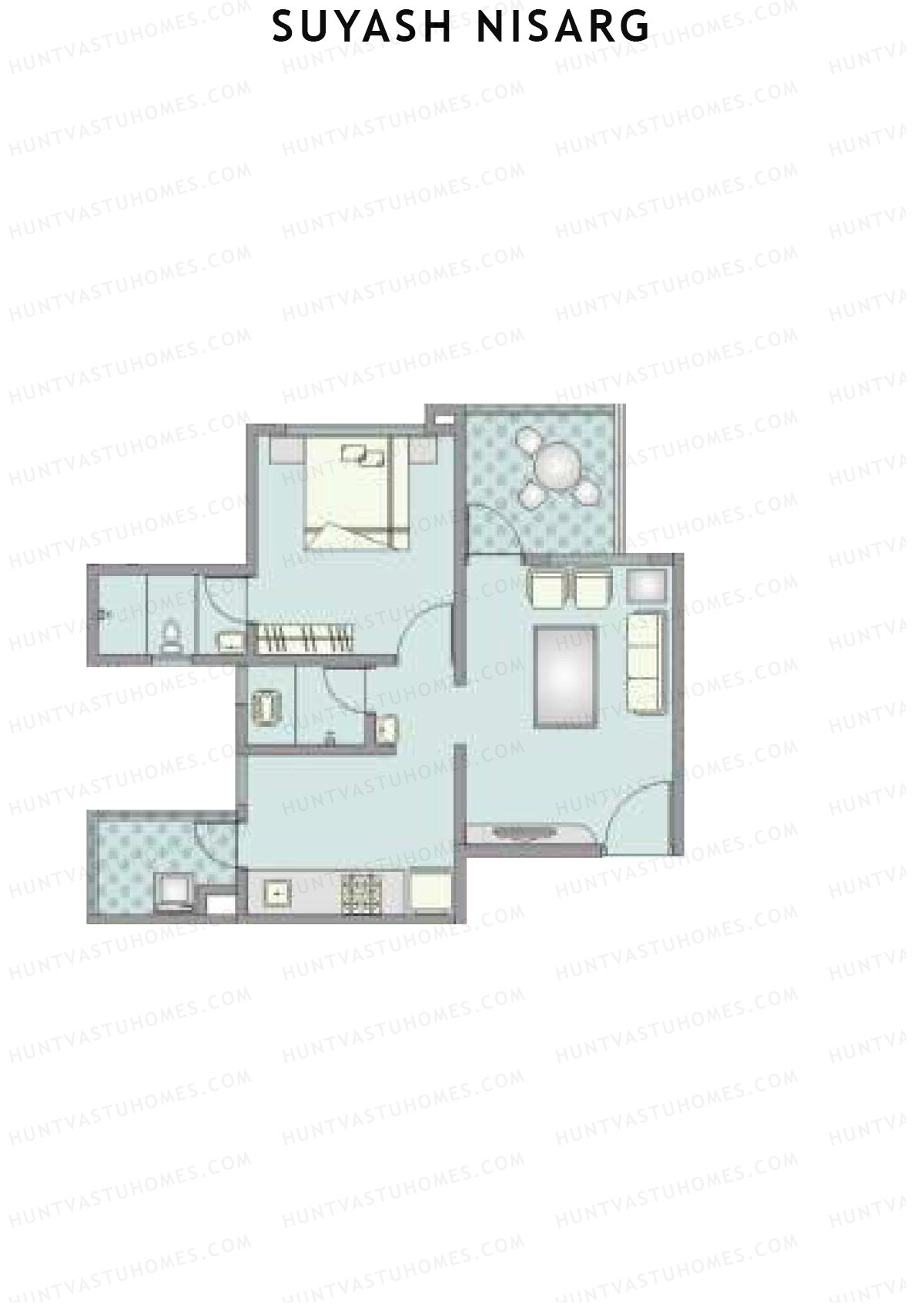 Suyash Nisarg Tower D Unit 1 Floor Plan