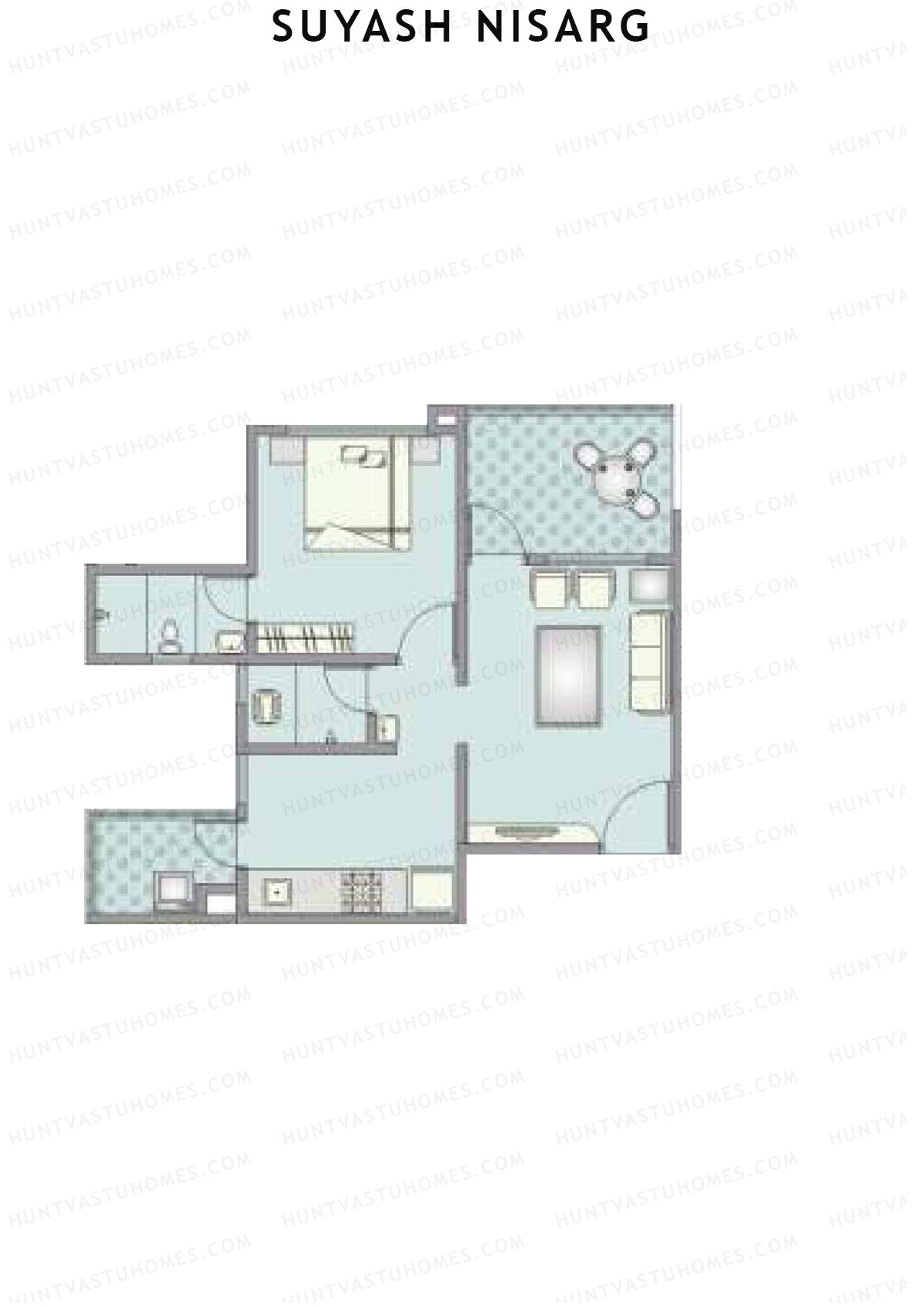 Suyash Nisarg Tower D Unit 1 Floor Plan