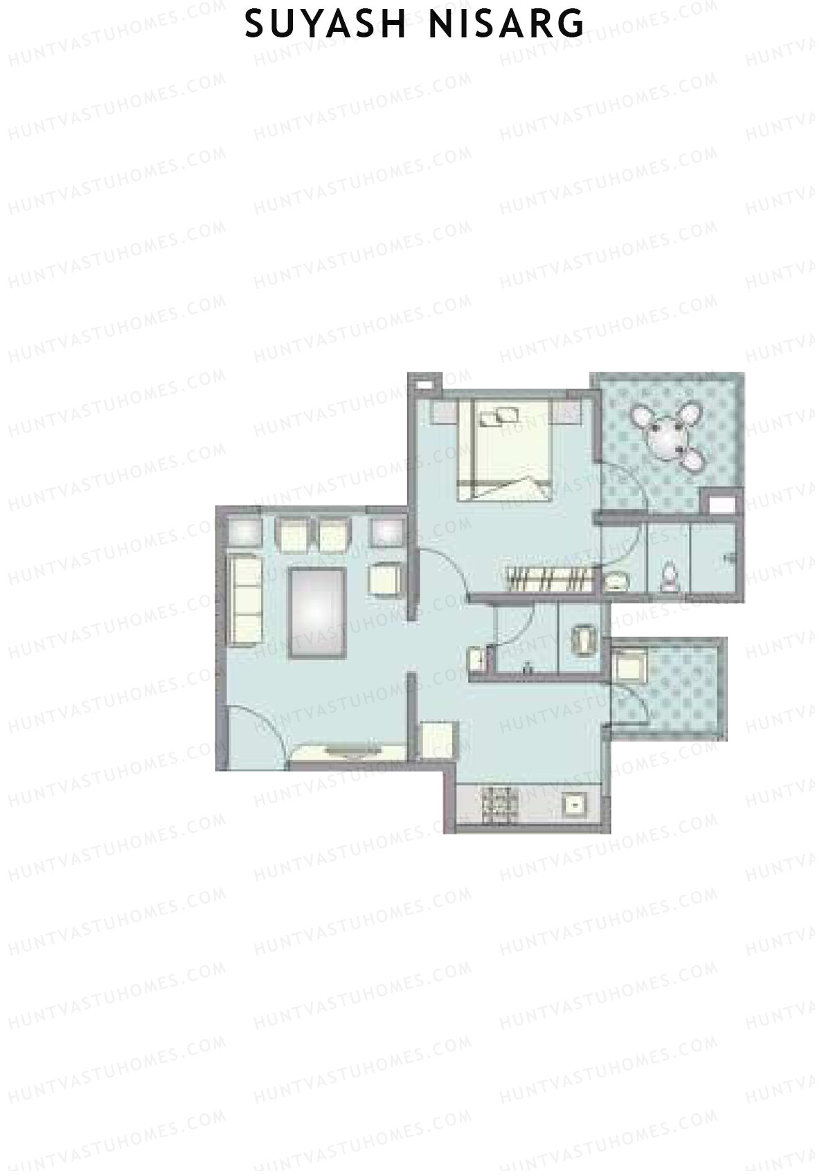 Suyash Nisarg Tower D Unit 2 Floor Plan