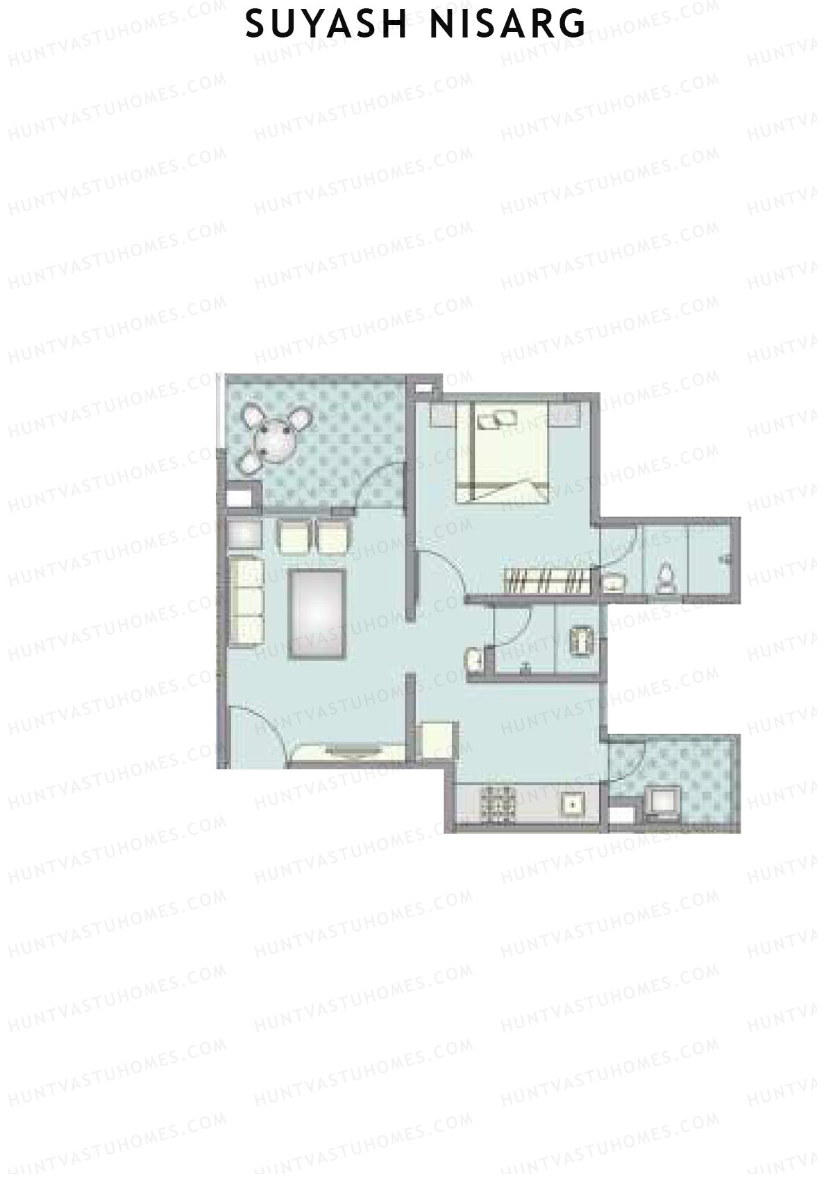 Suyash Nisarg Tower D Unit 2 Floor Plan